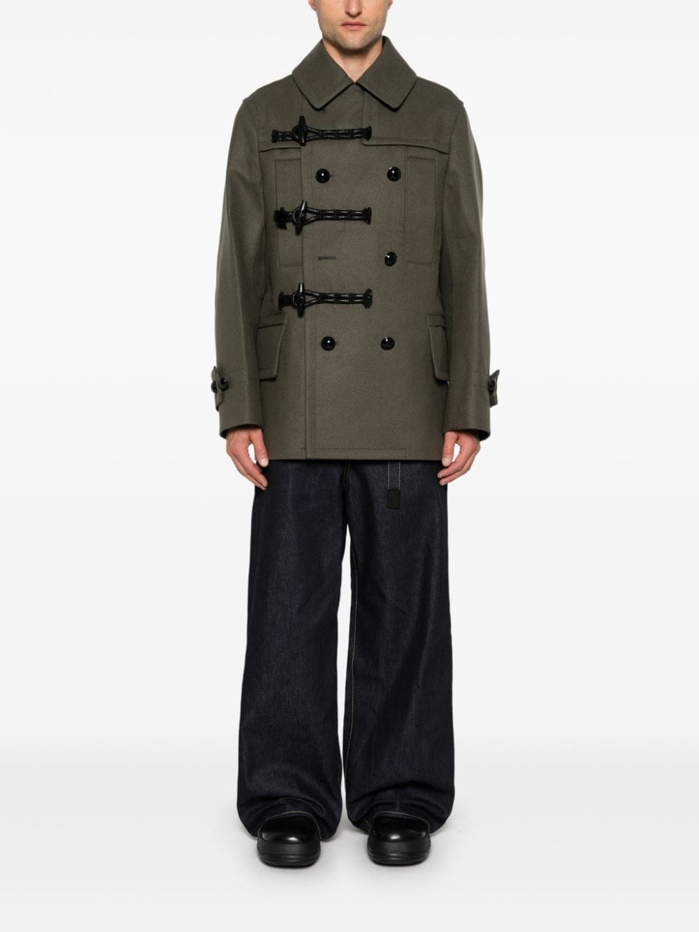 wool duffle coat - 2