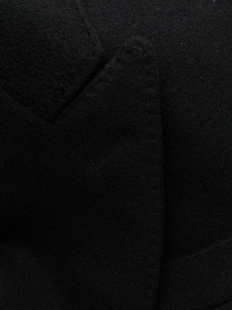 layered single-breasted coat 7