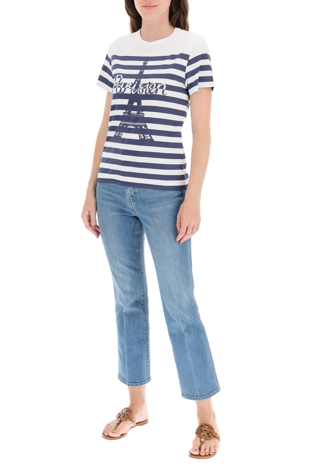 PARISIEN TOWER PRINT STRIPED T-SHIRT - 2