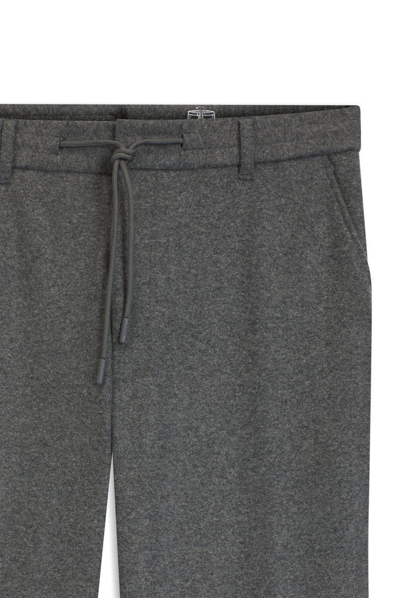 TAPERED-FIT TROUSERS IN BRUSHED STRETCH FLANNEL 6