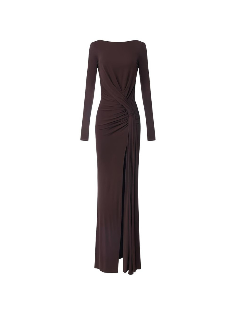 open back draped maxi dress 1