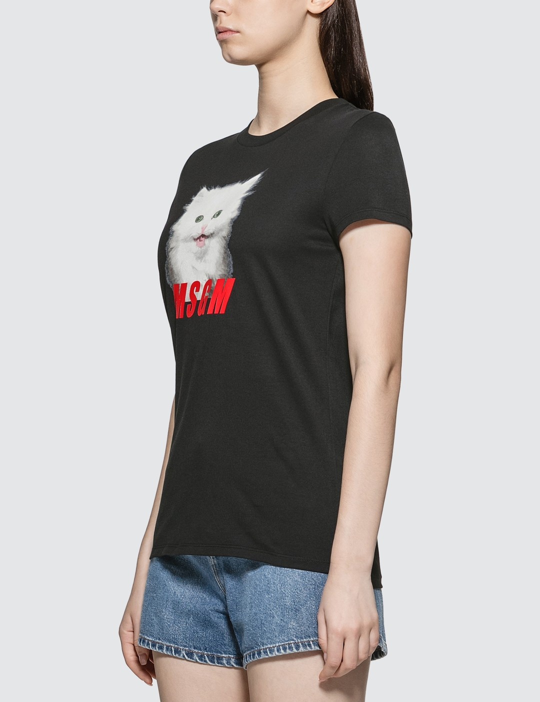 CAT GRAPHIC PRINT T-SHIRT - 2