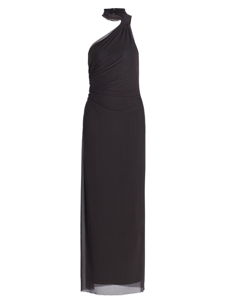 Women's Avni One-Shoulder Maxi Dress - Charcoal 1