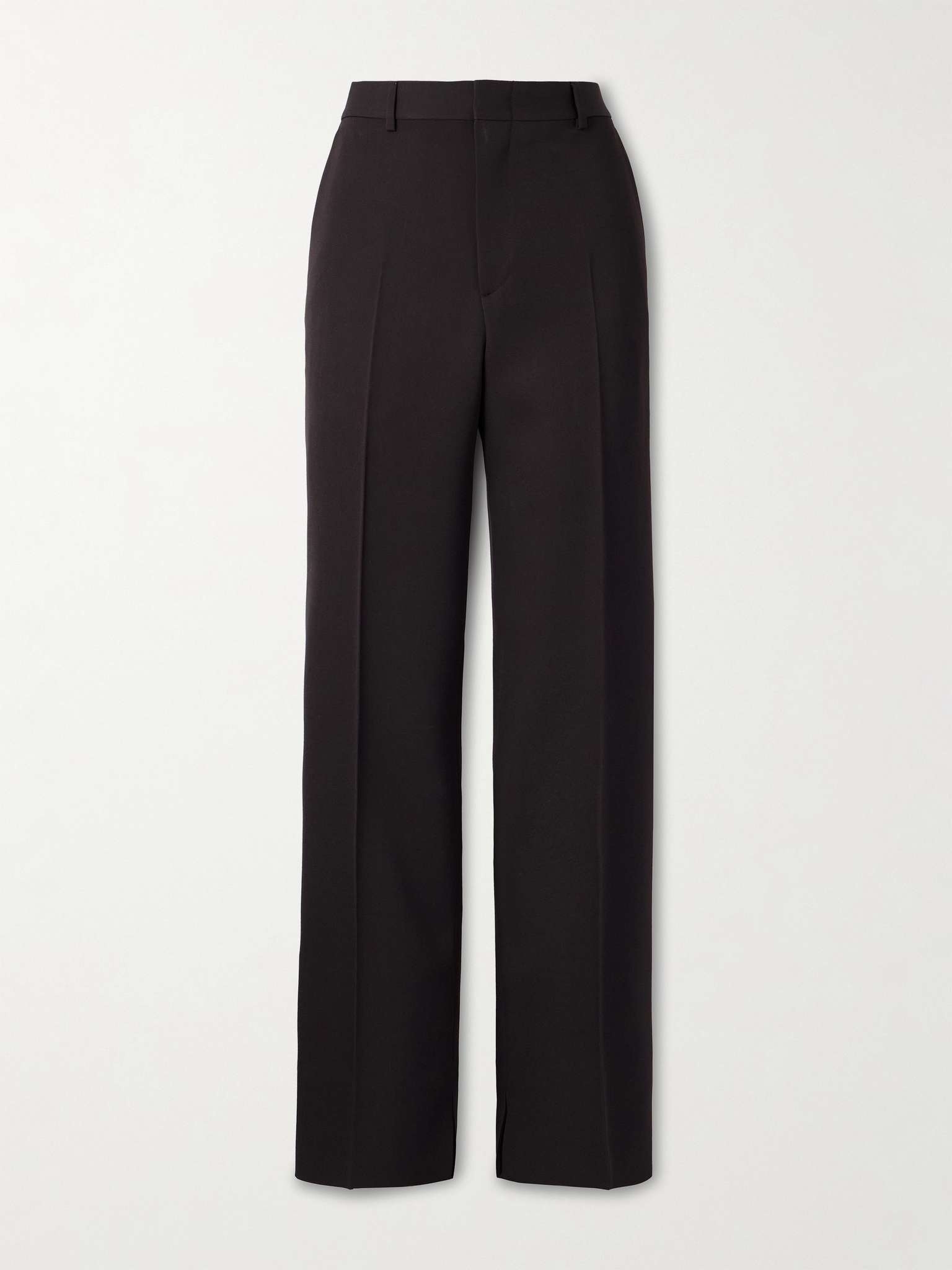 Straight-Leg Wool Trousers - 1