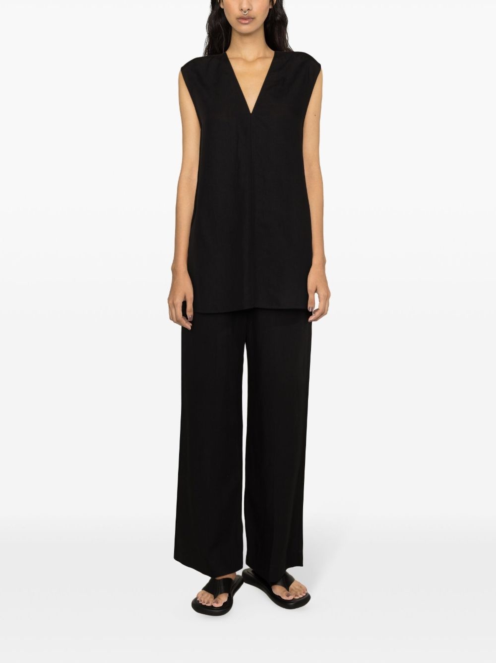 Fluid drawstring trousers - 2