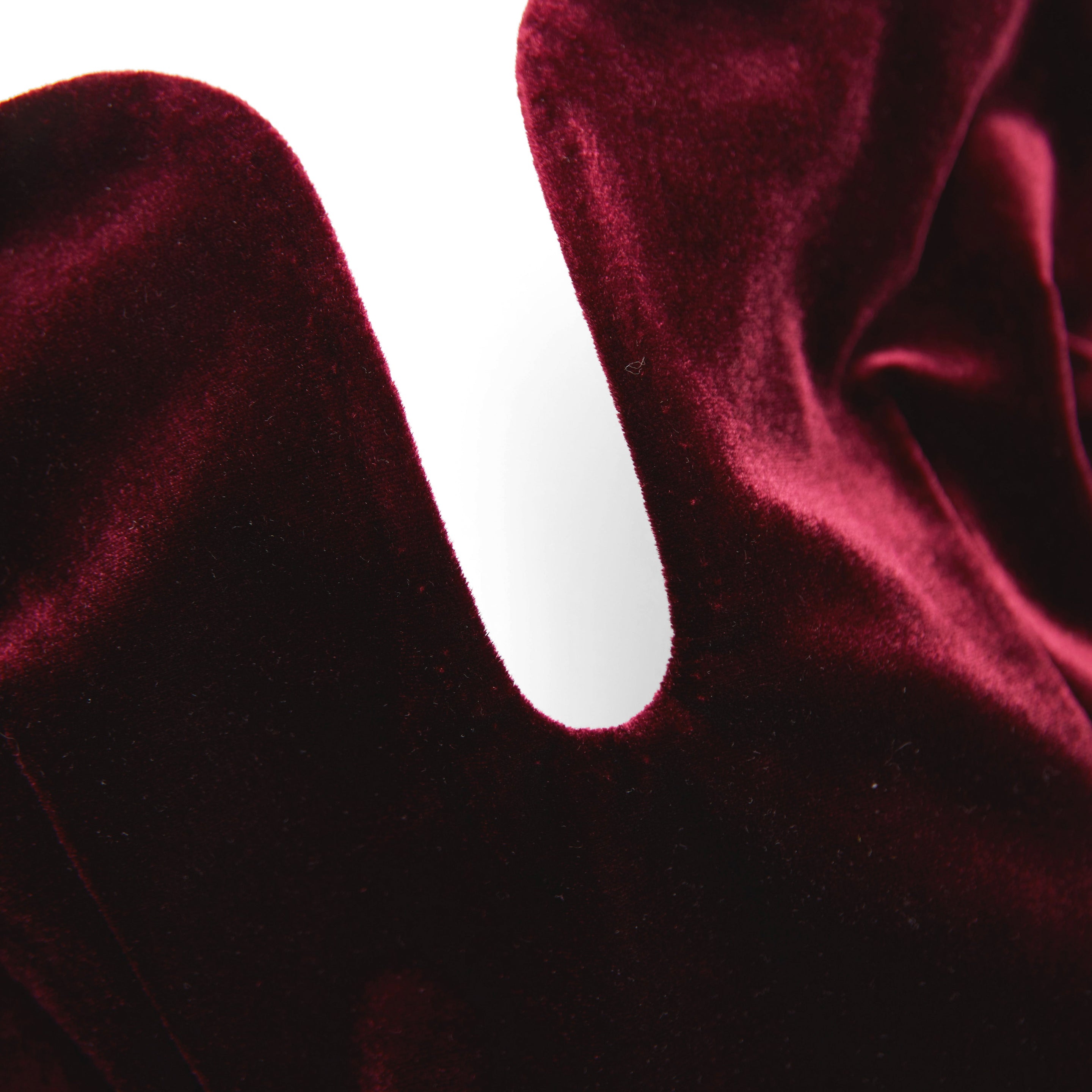 Bordeaux Velvet Midi Dress - 5