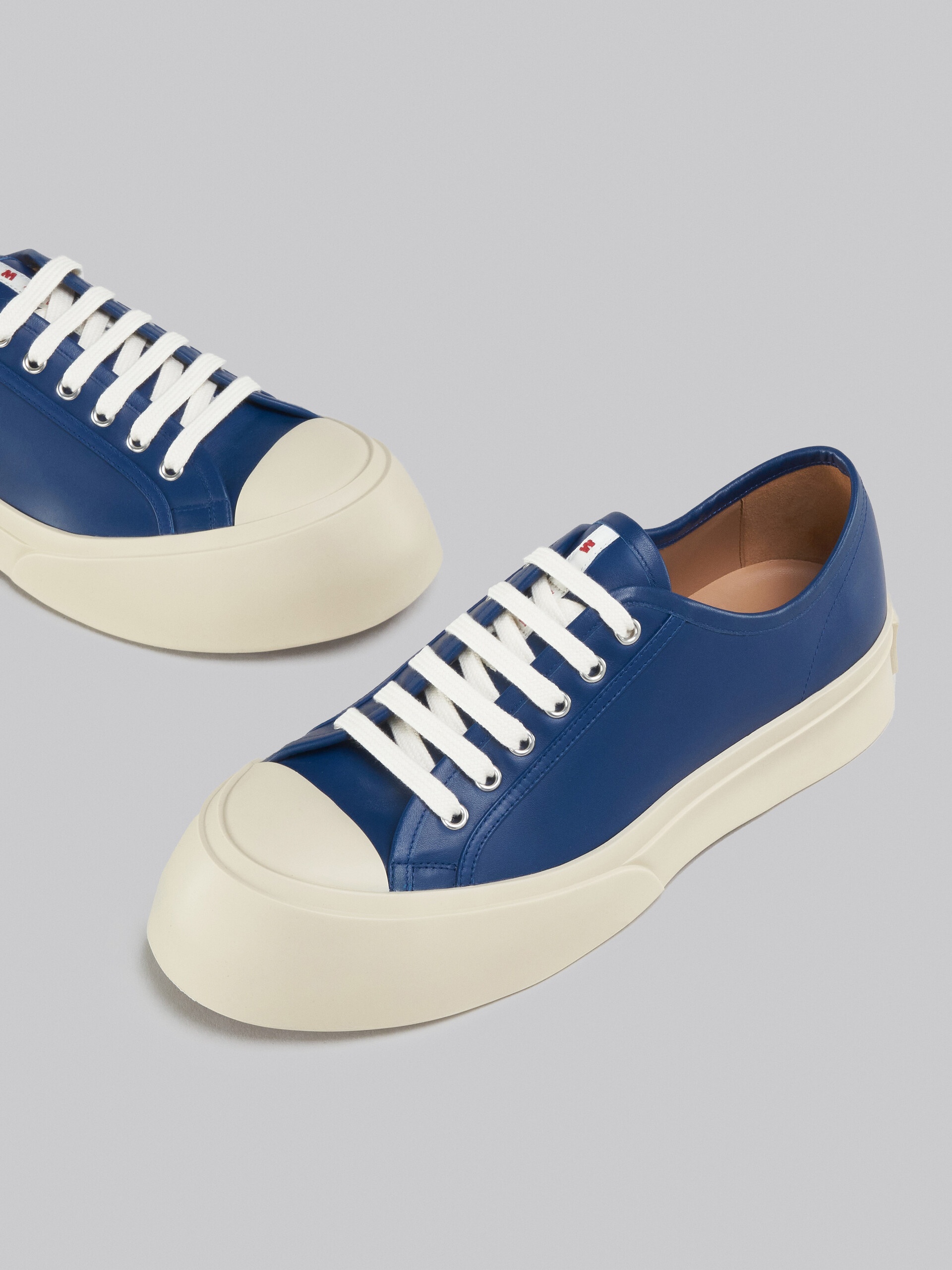 BLUE NAPPA LEATHER PABLO SNEAKER - 5