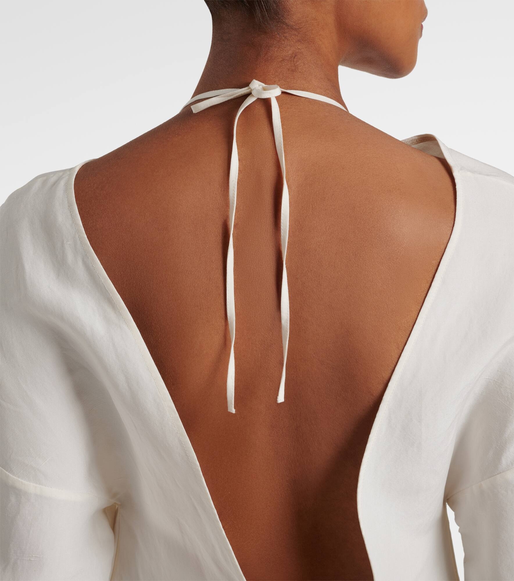Mia open-back silk maxi dress - 7