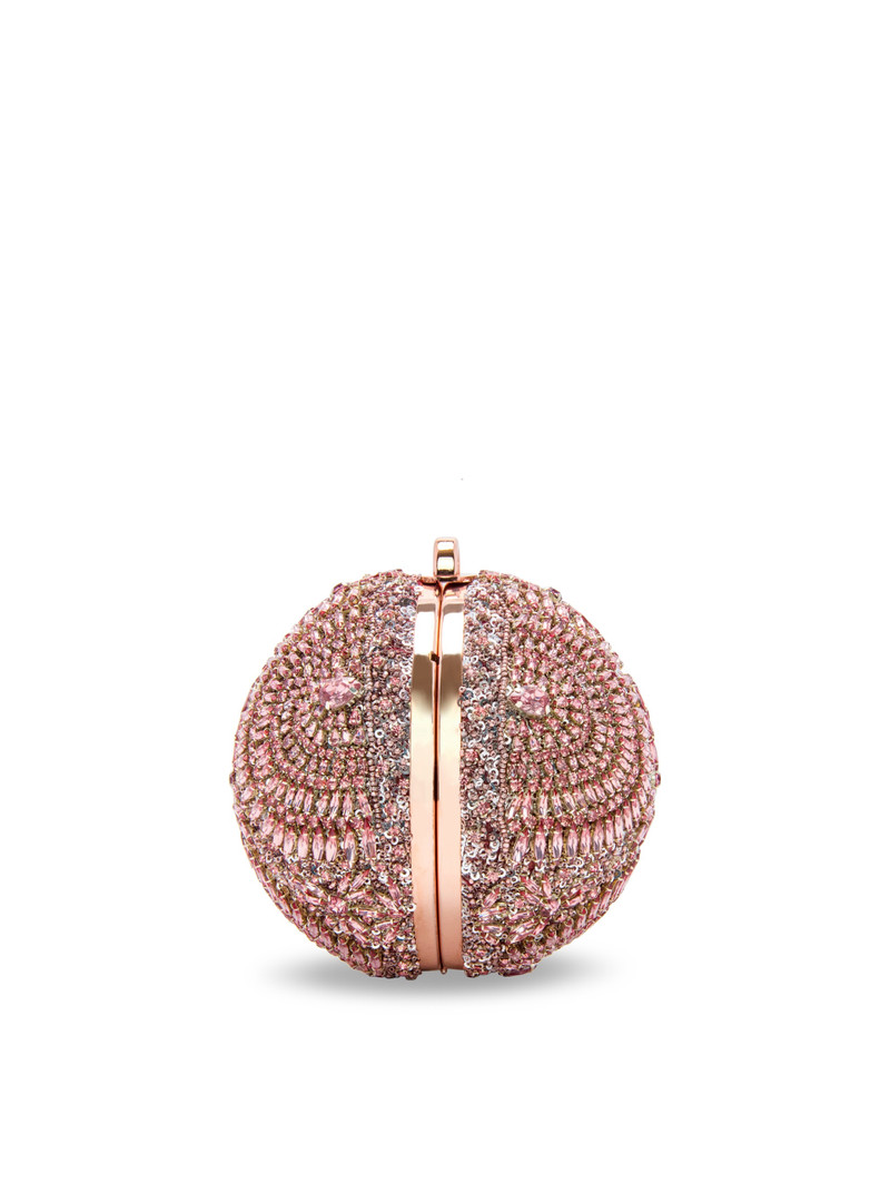 Oscar de la Renta CRYSTAL EMBROIDERED BILLIARD BAG outlook