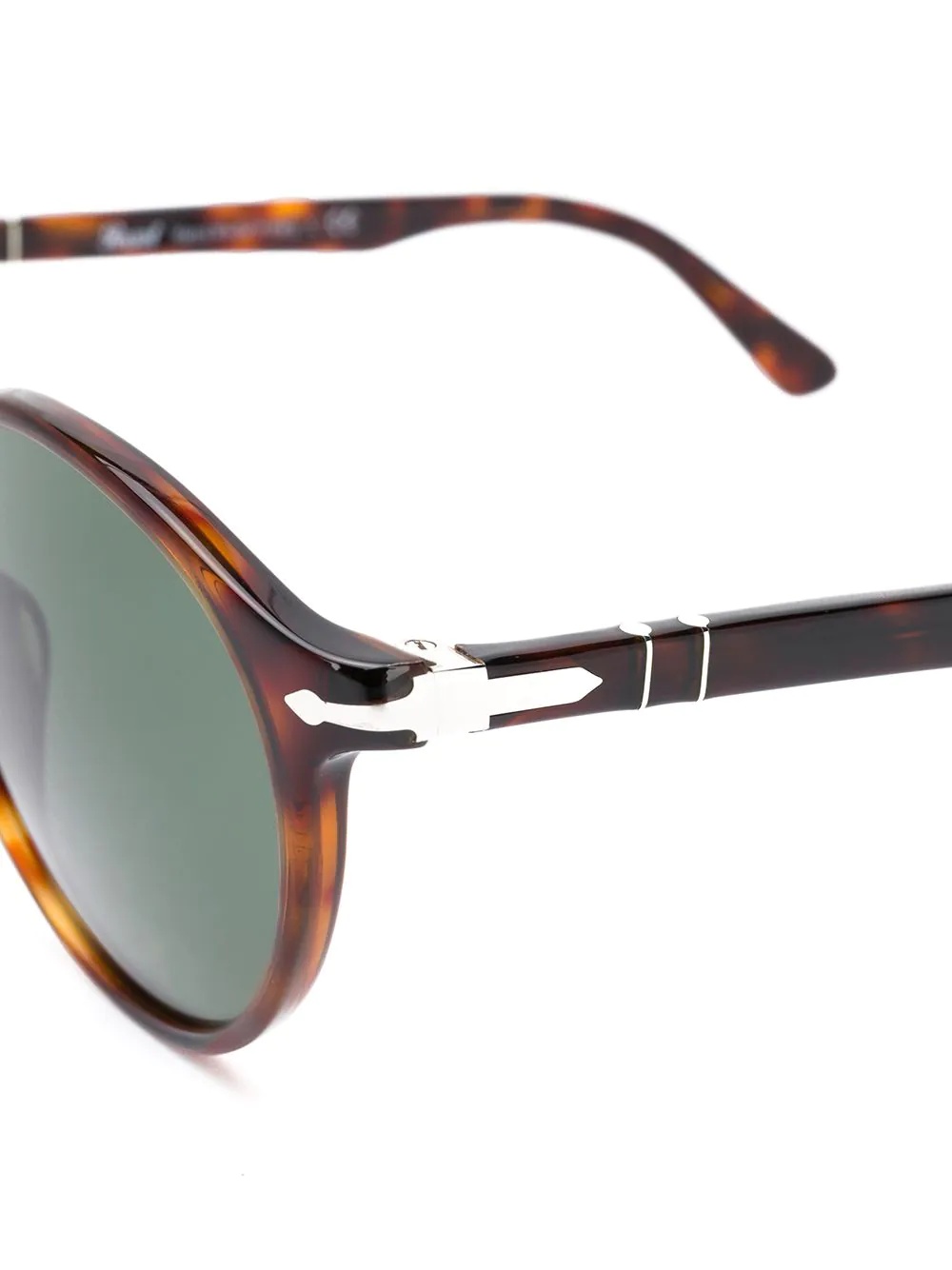tortoiseshell-effect round-frame sunglasses - 3