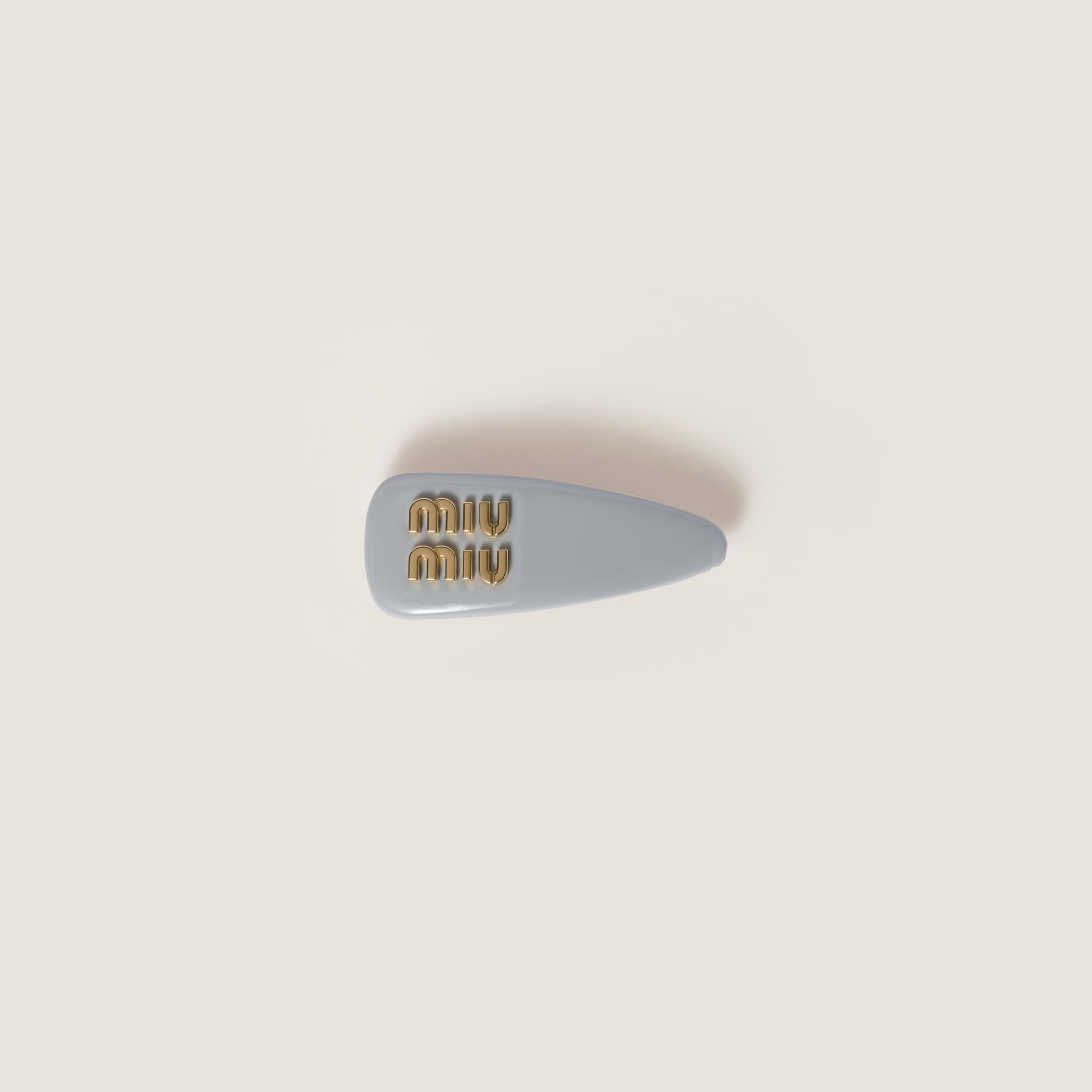 Patent leather hair clip - 1