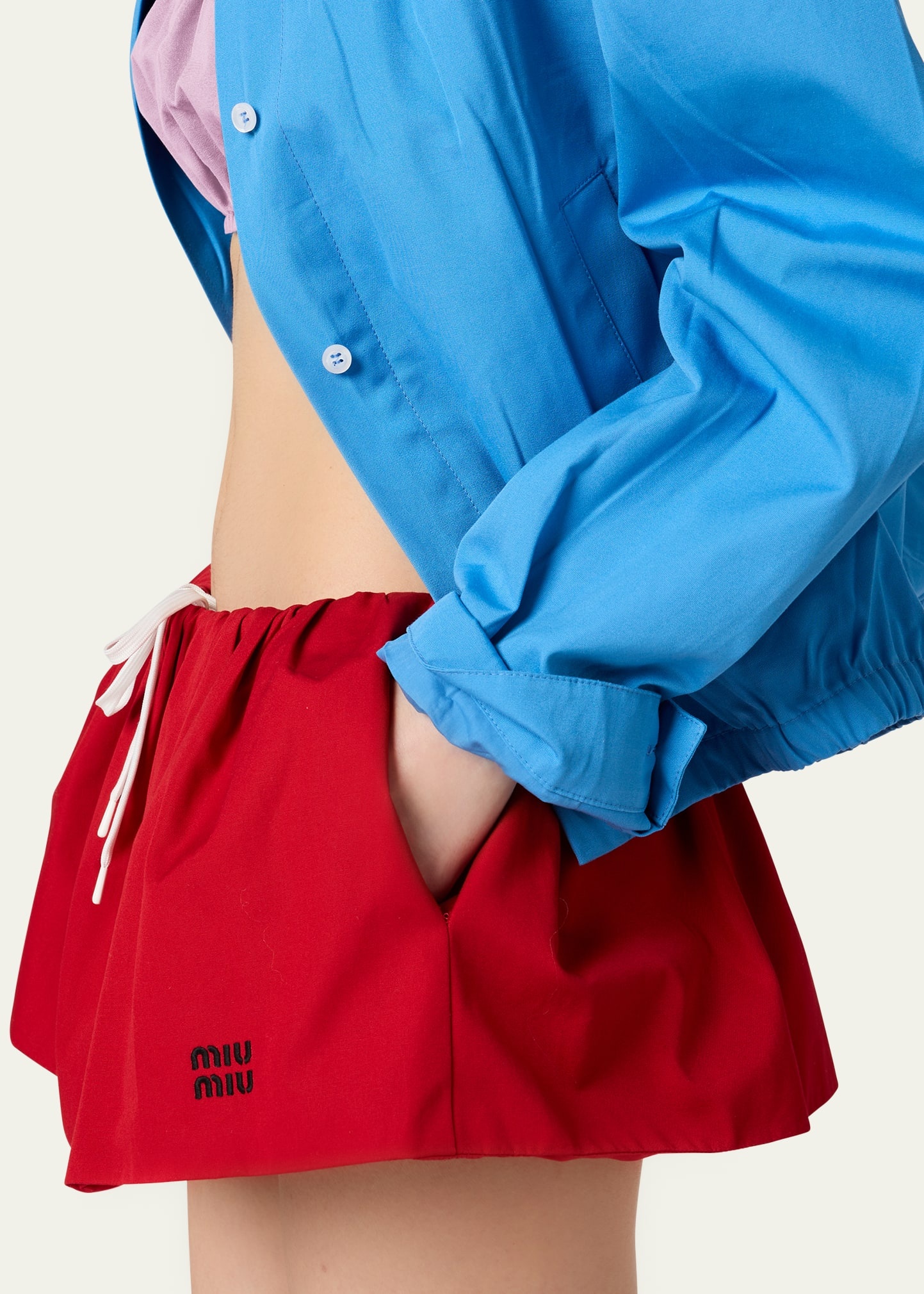Poplin Mini Skirt - 5