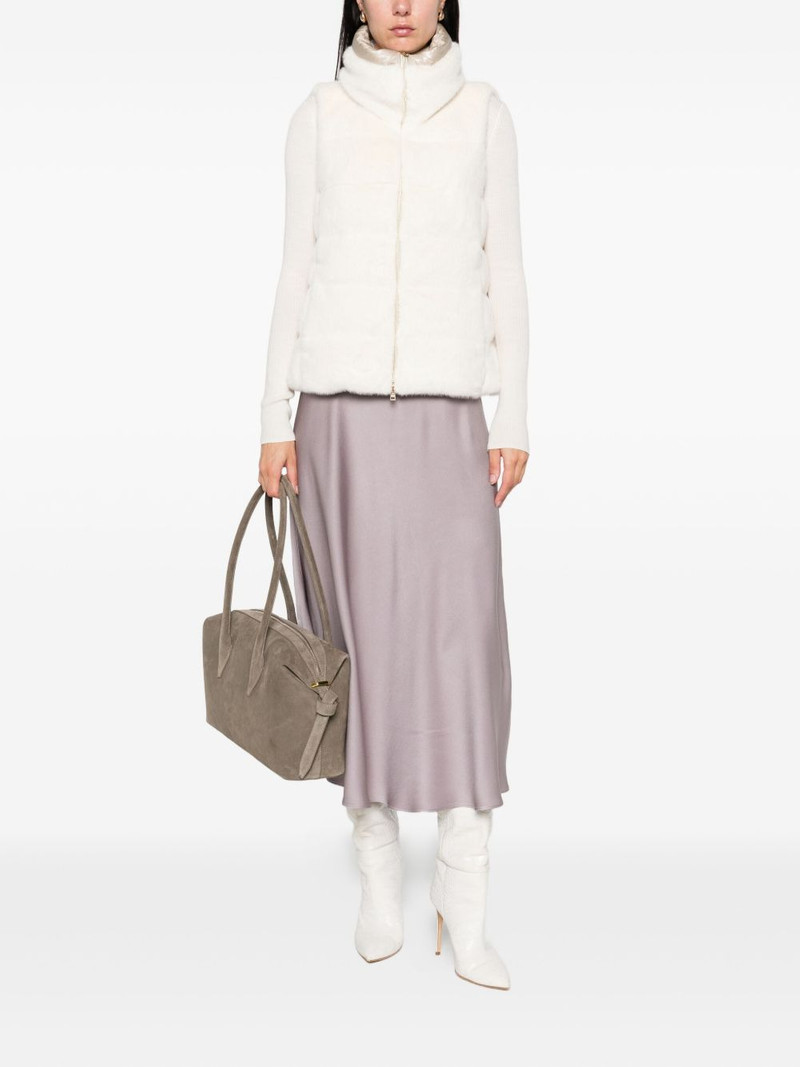 Herno faux-fur sleeveless gilet outlook