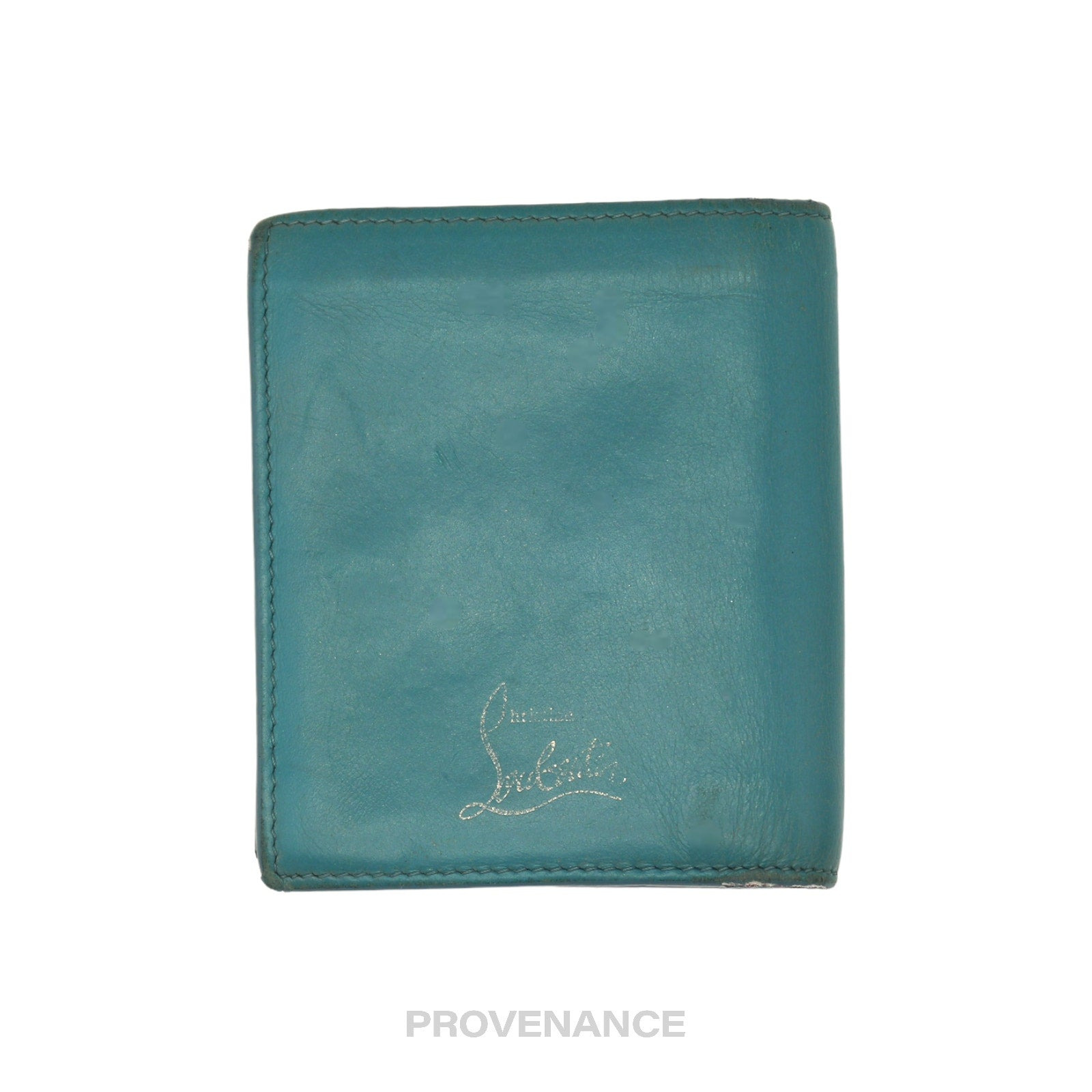Christian Louboutin Spike Card Wallet - Turquoise - 4