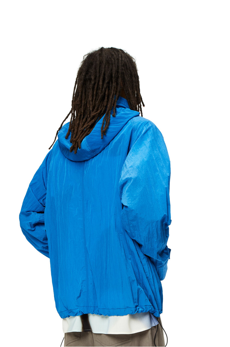 Hooded parka in textured nylon 4