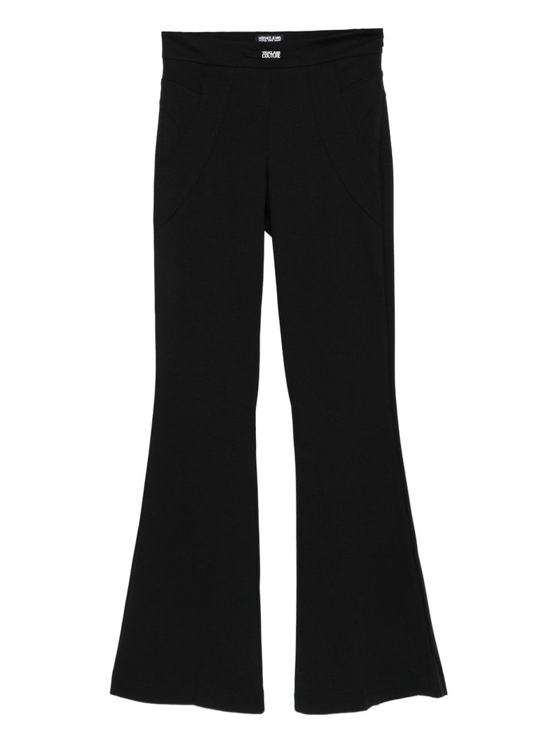 pocket-detail flared trousers 1