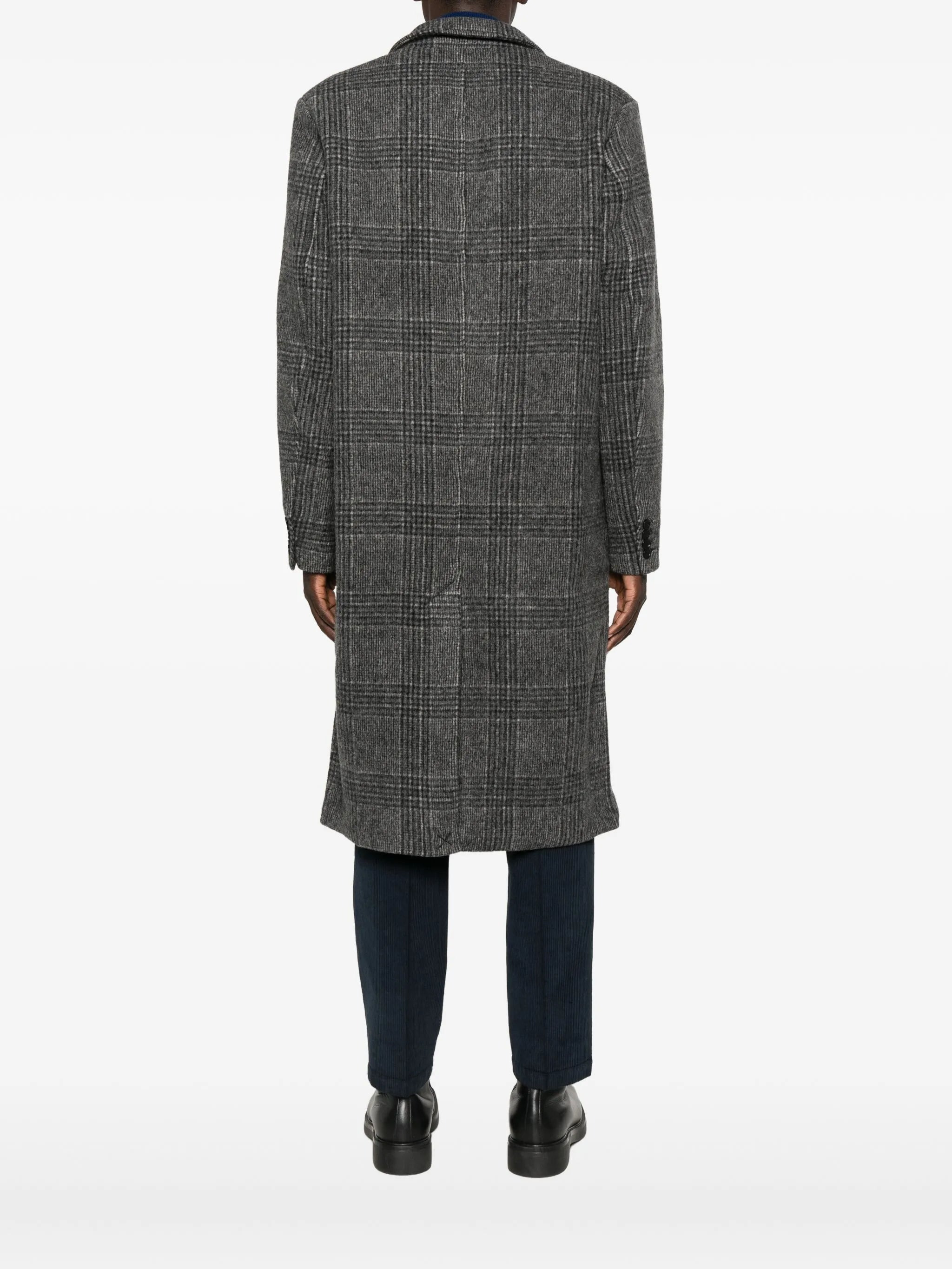 Samsoe Samsoe Checked-pattern Single-breasted Coat - 2