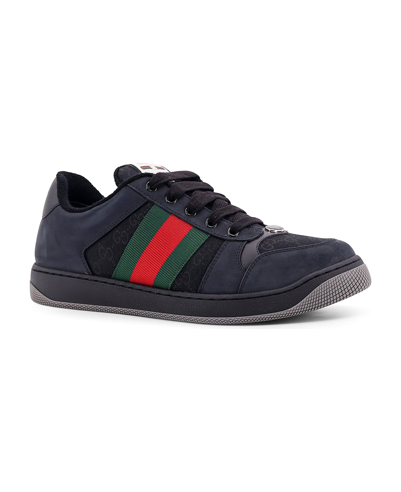 Black Leather Sneakers - 2