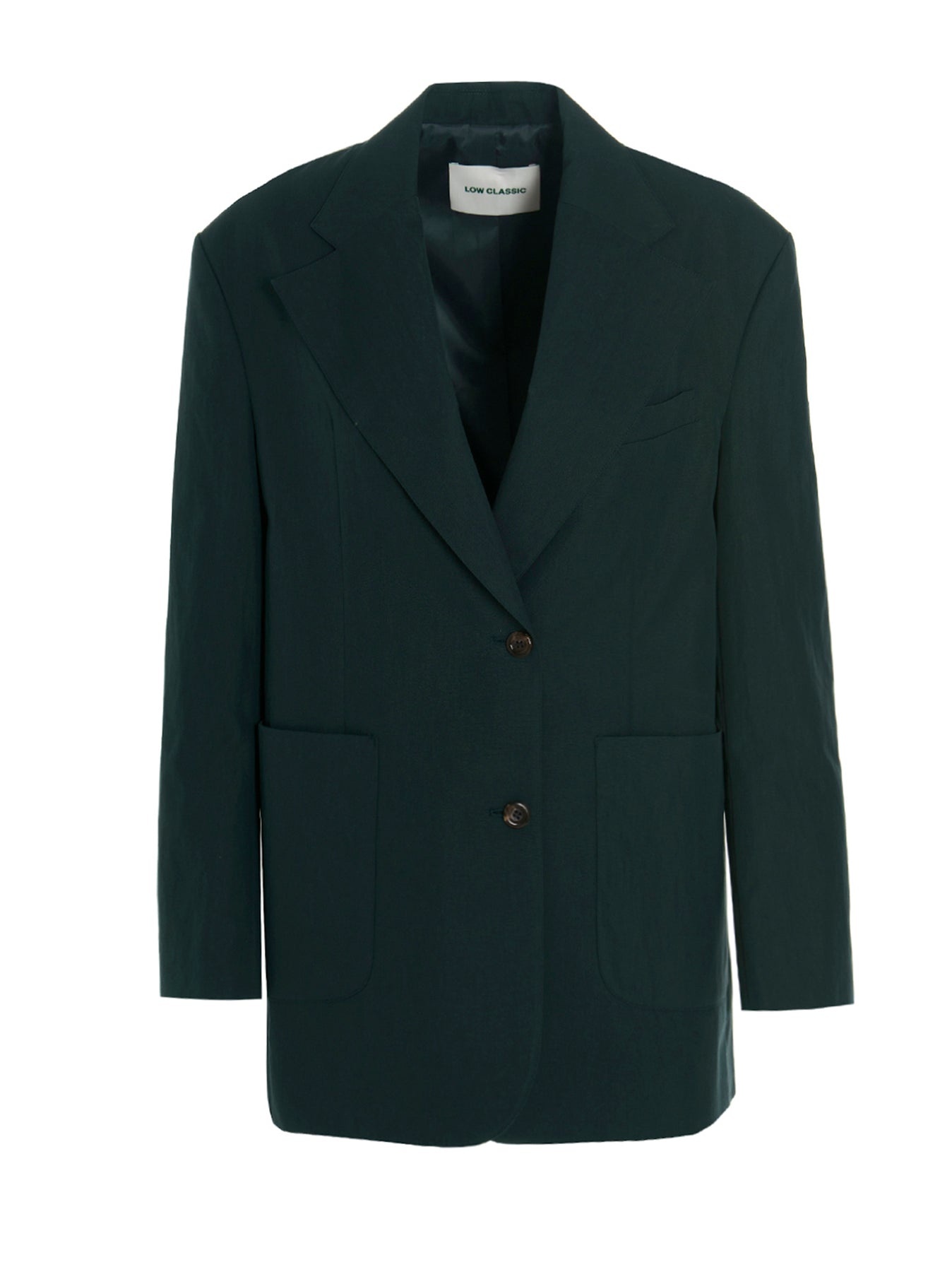 Single-Breasted Blazer Jacket Jackets Blue - 1