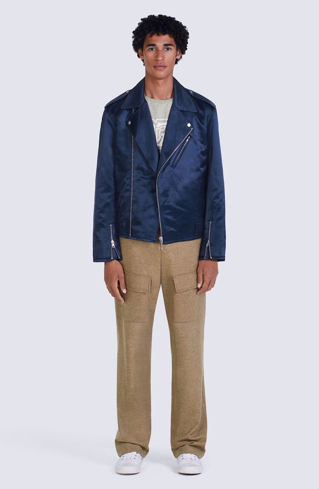 'Varsity' biker jacket - 4