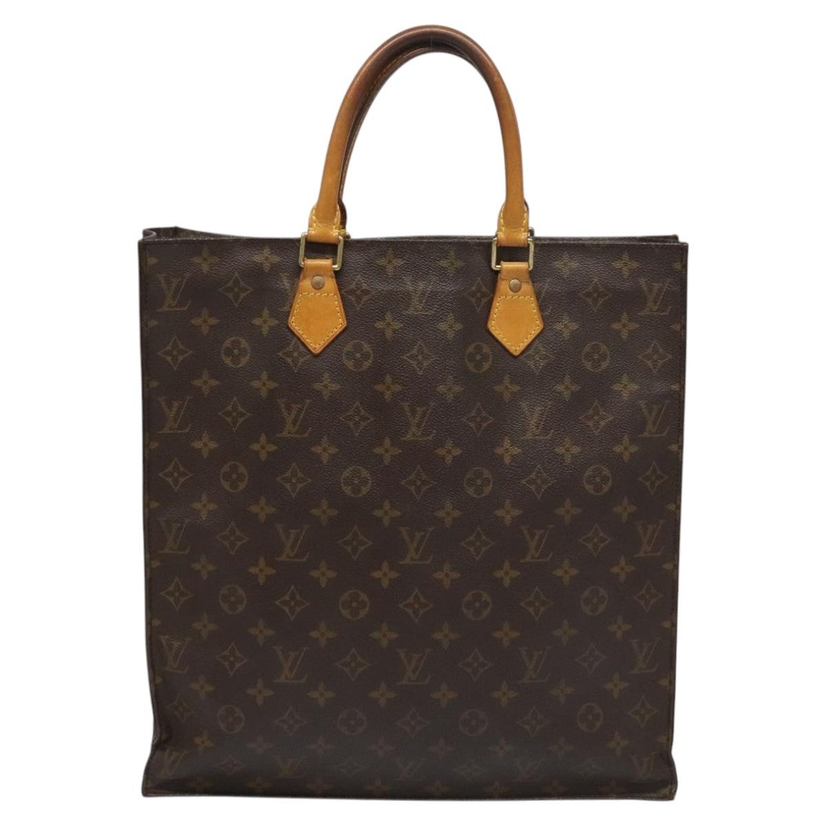 LOUIS VUITTON Monogram Sac Plat Hand Bag M51140 - 2