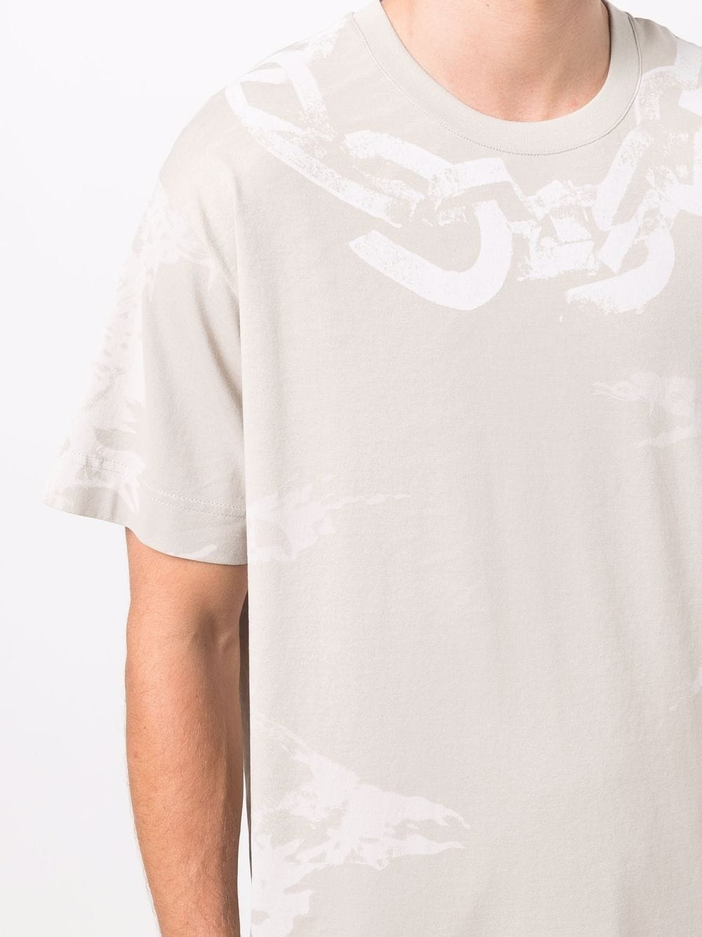 chain-link print logo T-shirt - 5