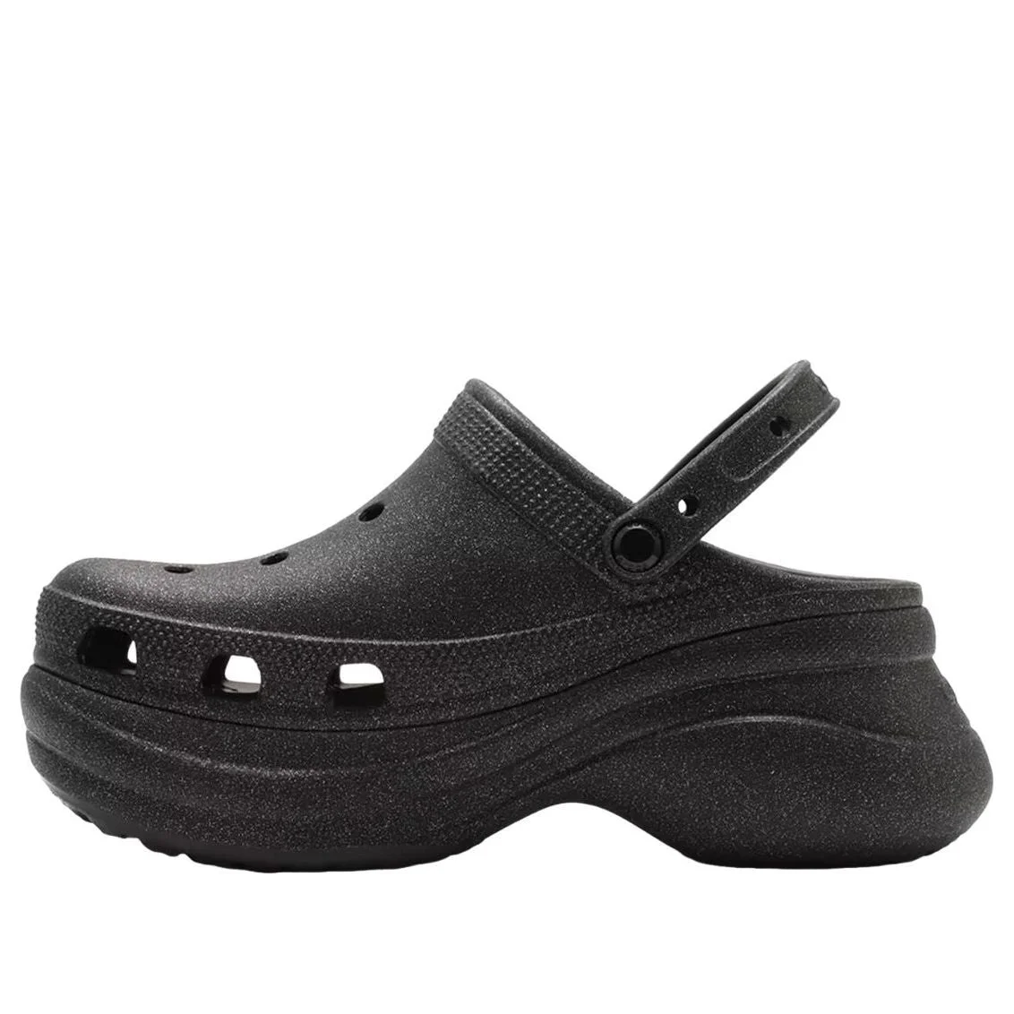 (WMNS) Crocs Bae Glitter Clog 'Black' 207261-001 - 1