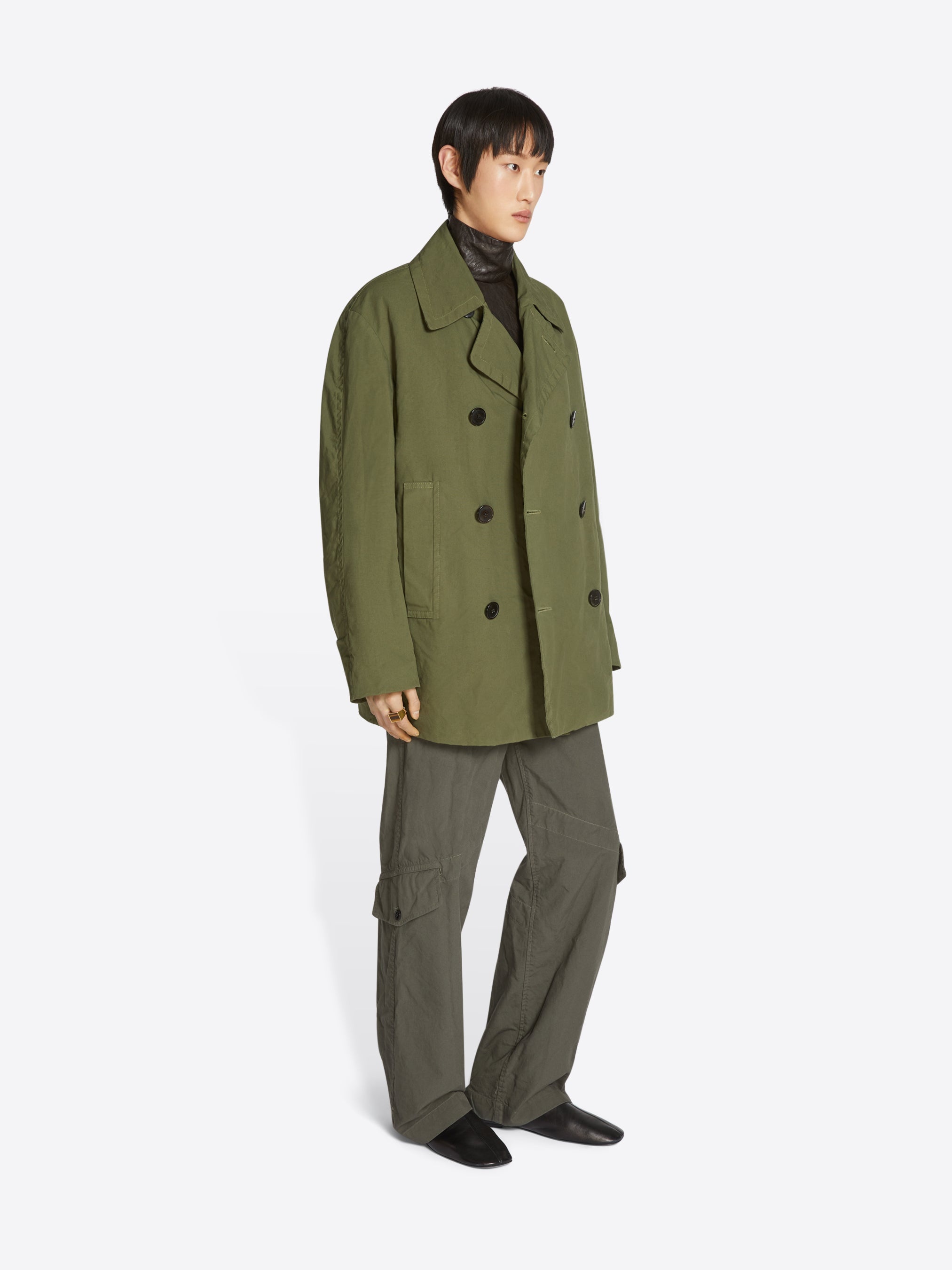 DOUBLE BREASTED COAT - 3