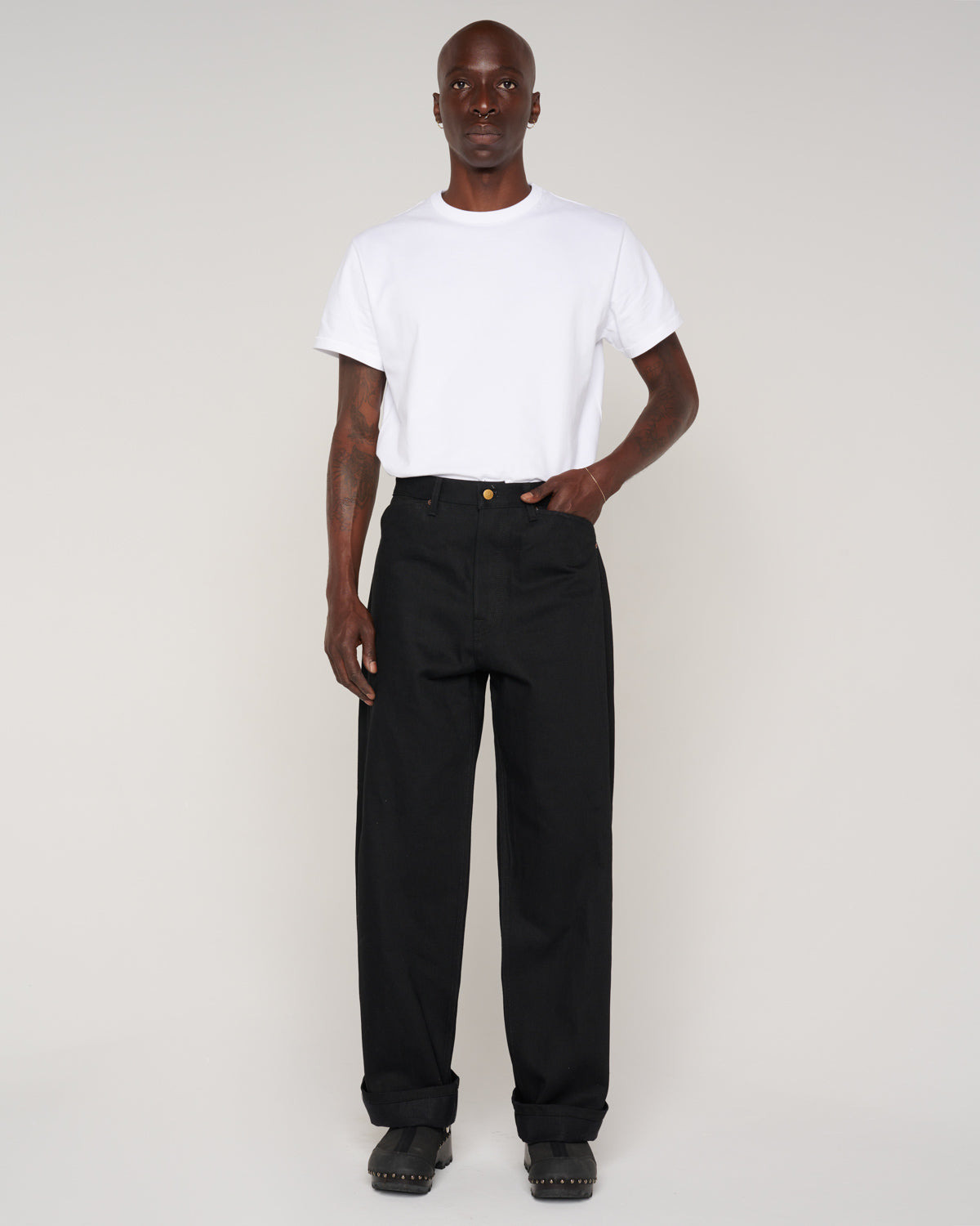 Type 00 13.2oz Selvedge Denim Pant - Black - 7