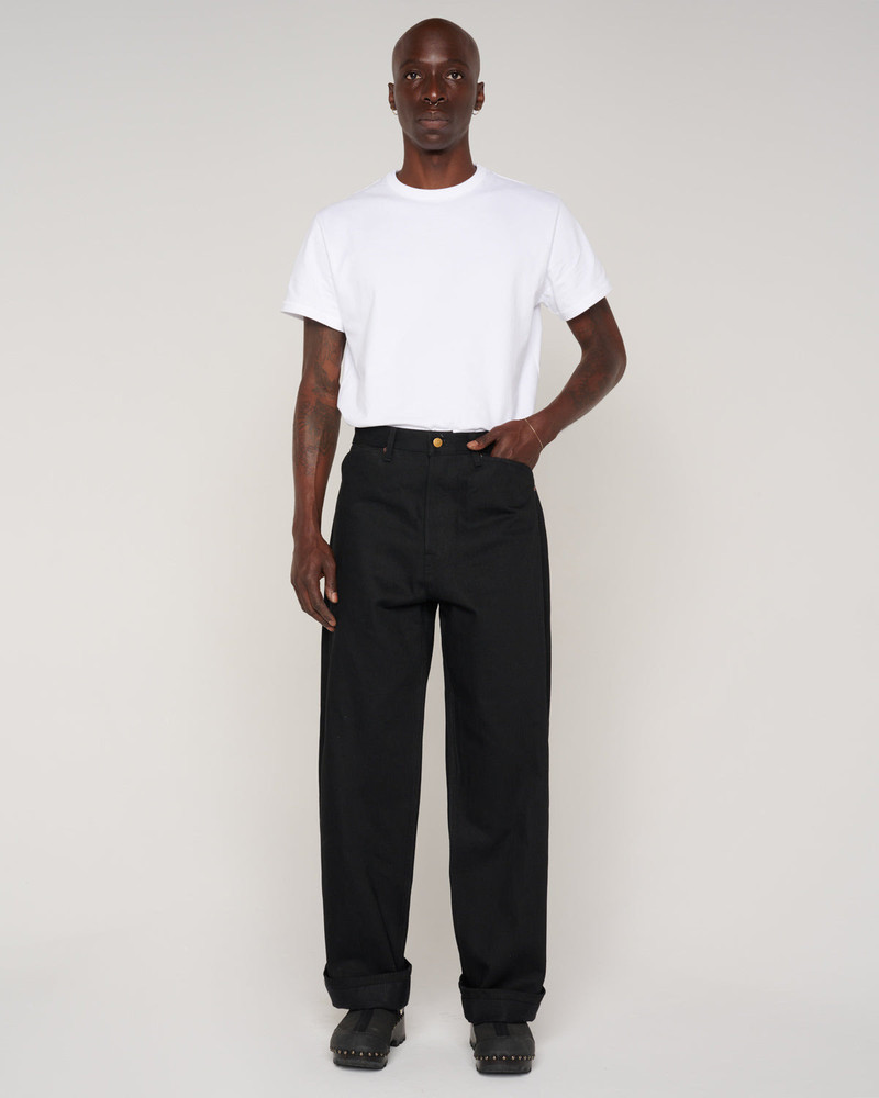 Type 00 13.2oz Selvedge Denim Pant - Black 7