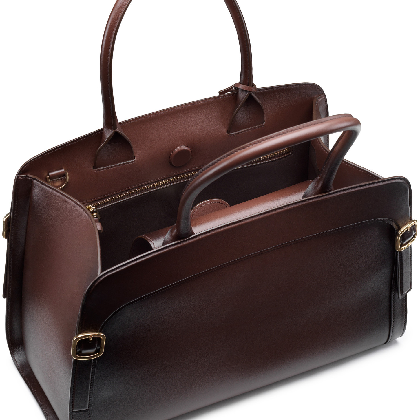 Brown leather Meraviglia Collection handbag - 5