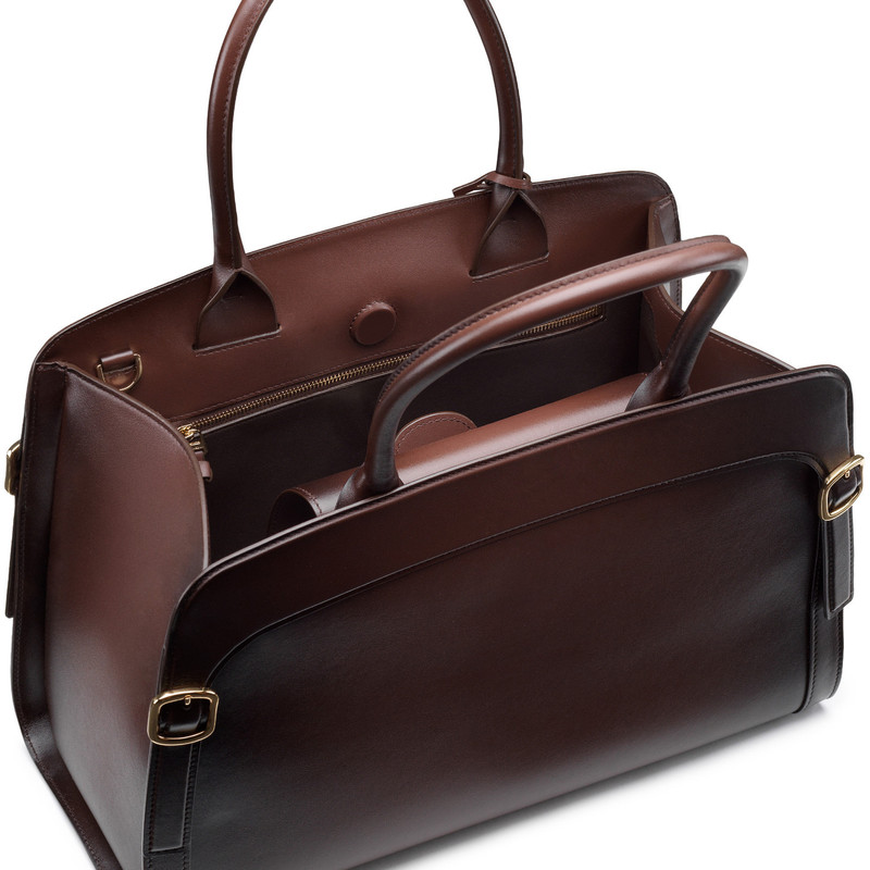 Brown leather Meraviglia Collection handbag 5