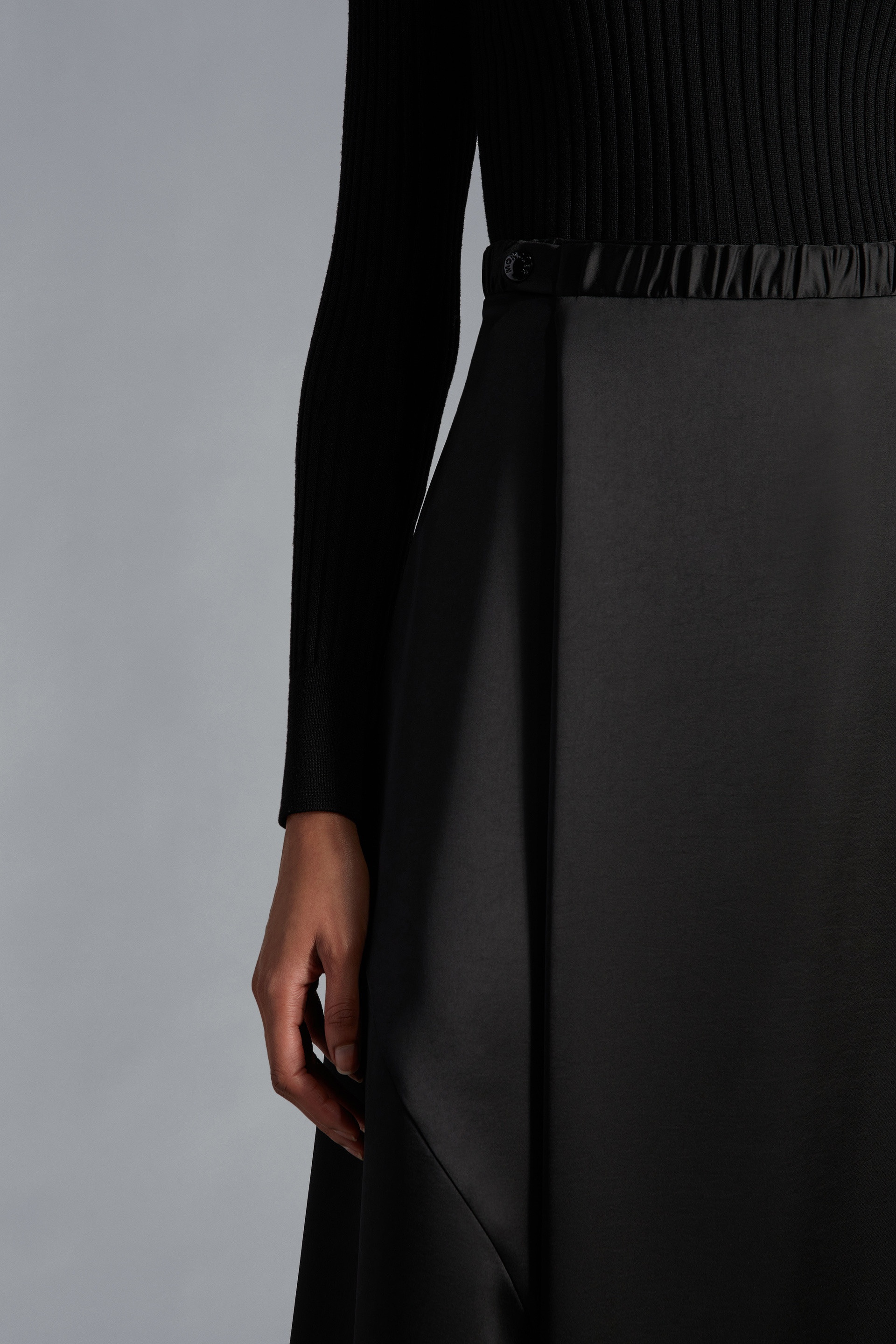 Satin Midi Skirt - 5