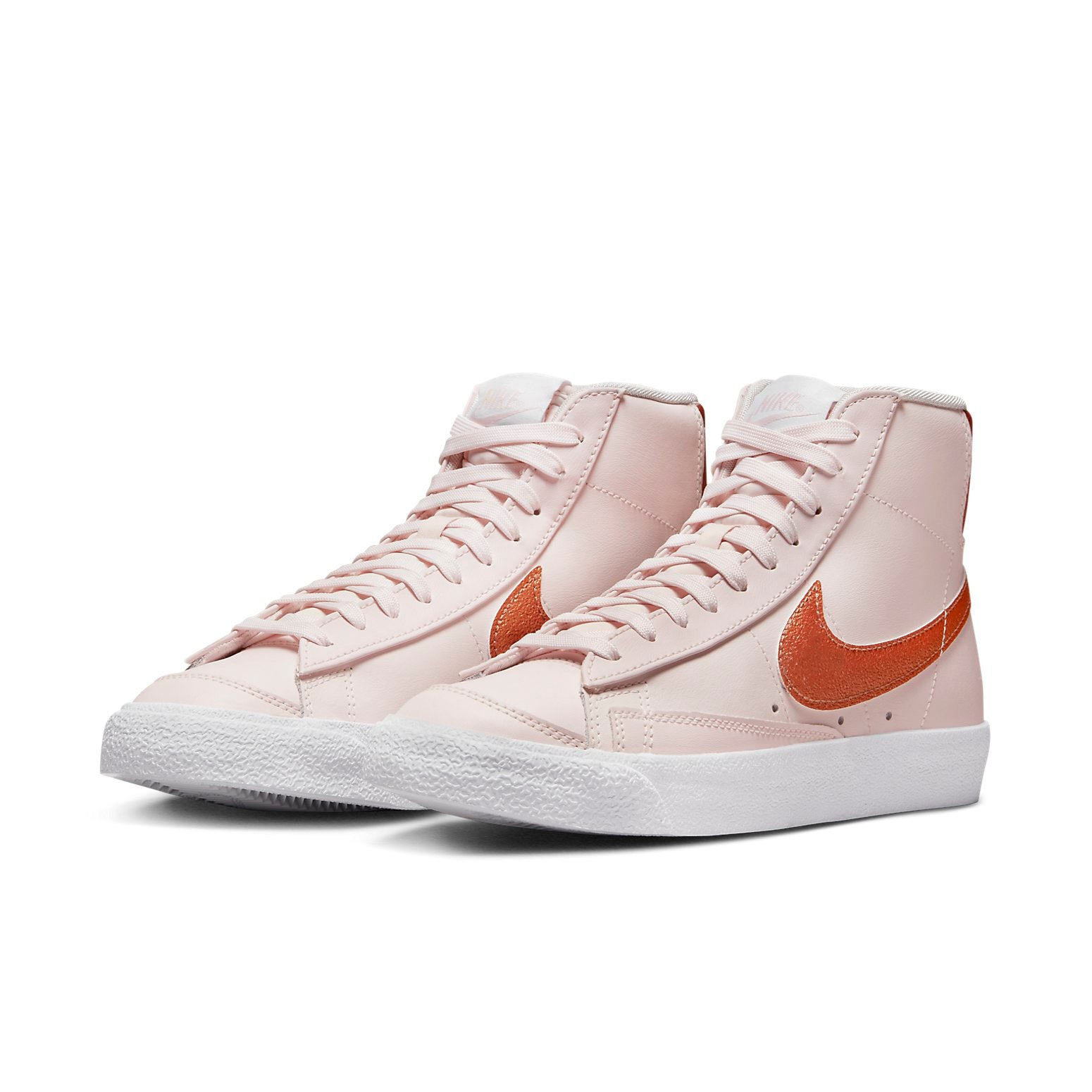 (WMNS) Nike Blazer Mid '77 Essential 'Pink Metallic Copper' DQ7574-600 - 3