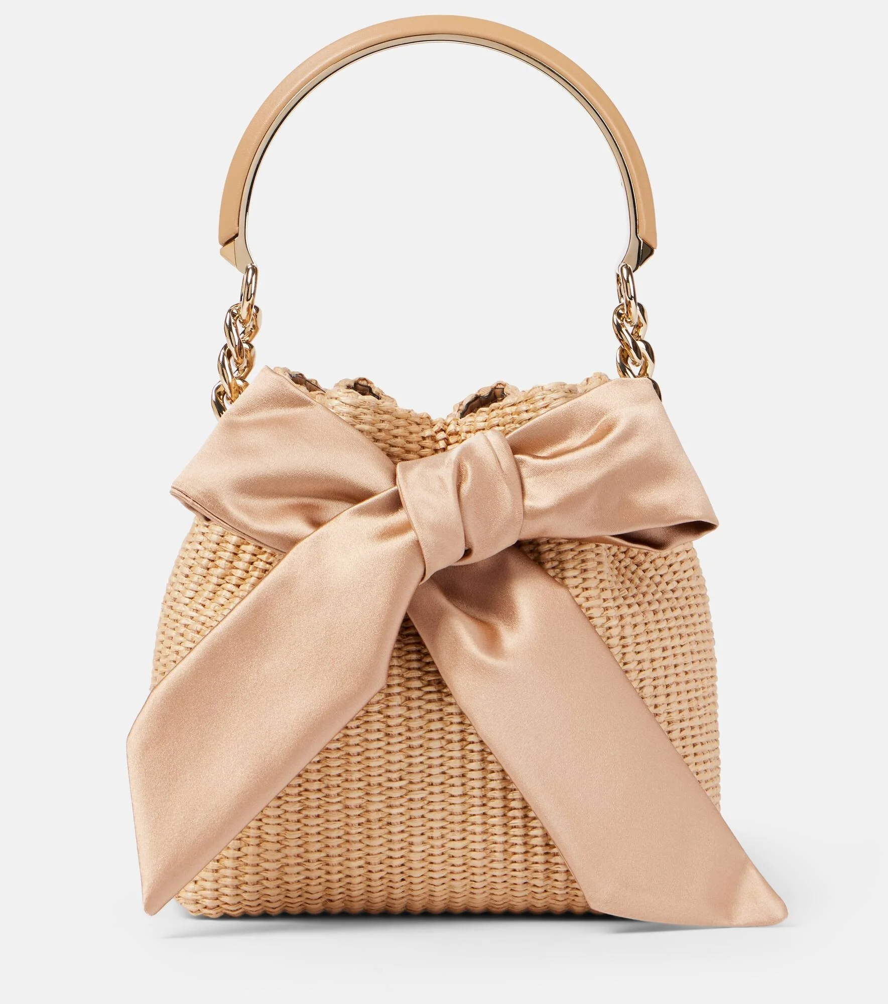 Bon Bon raffia bucket bag - 1