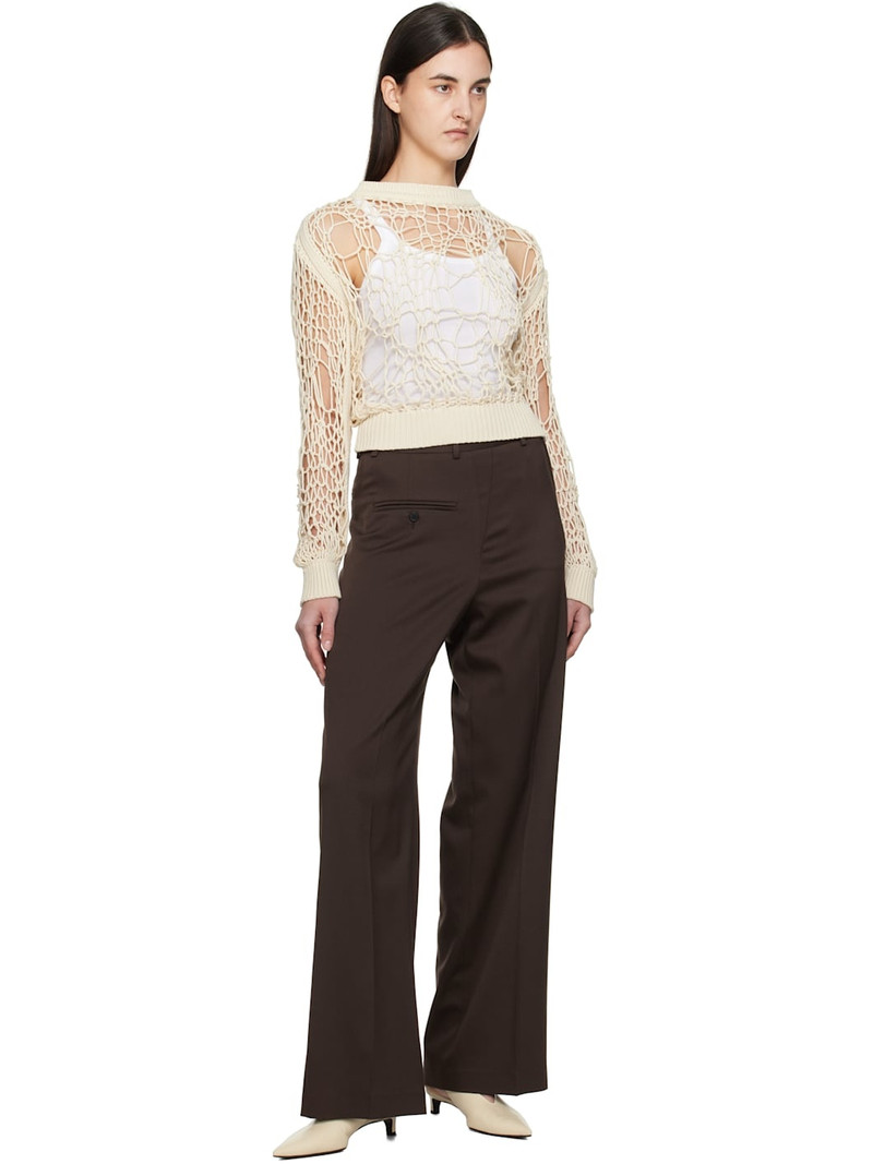 MM6 Maison Margiela Off-White Messy Filet Crewneck outlook