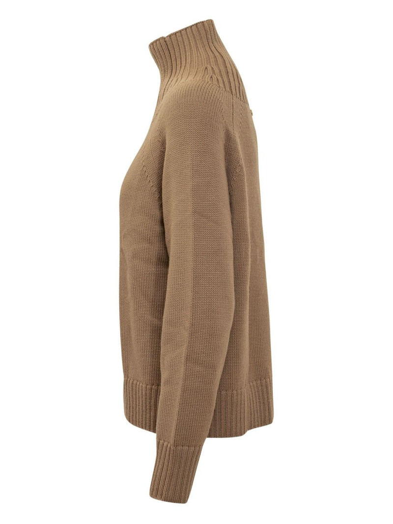 ribbed funnel-neck sweater 3