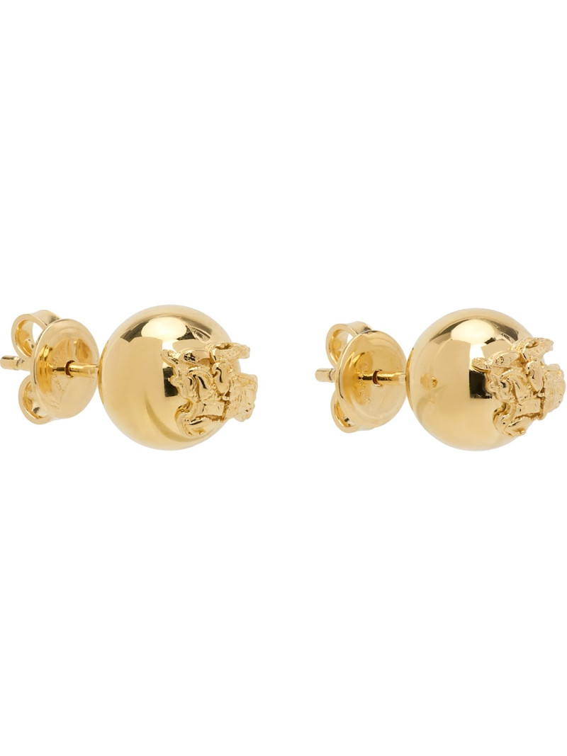 Burberry Gold EKD Sphere Stud Earrings outlook