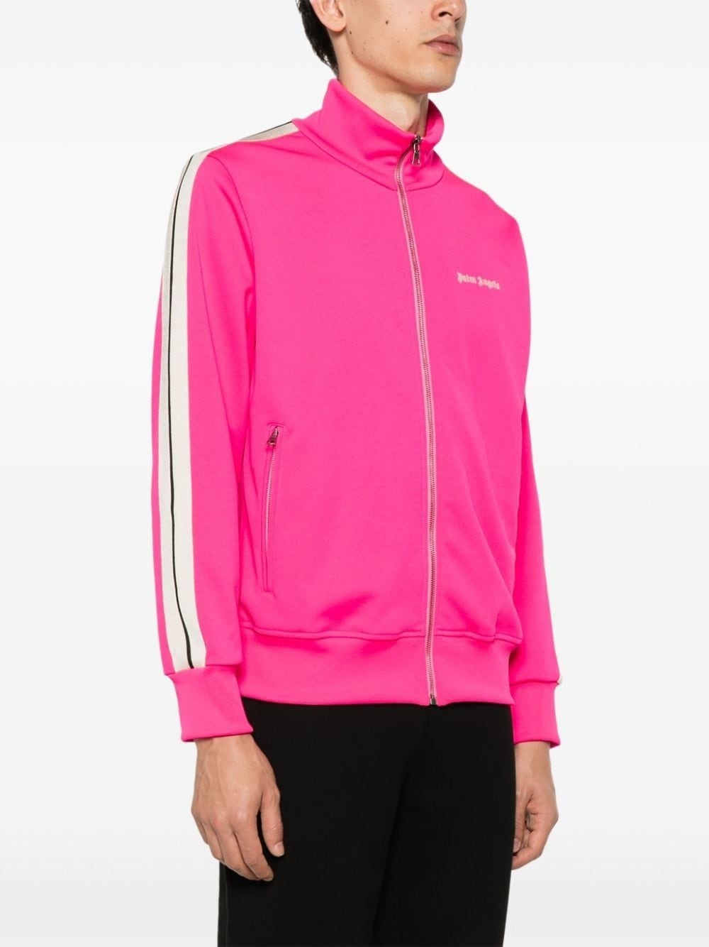 logo-embroidered track jacket - 5