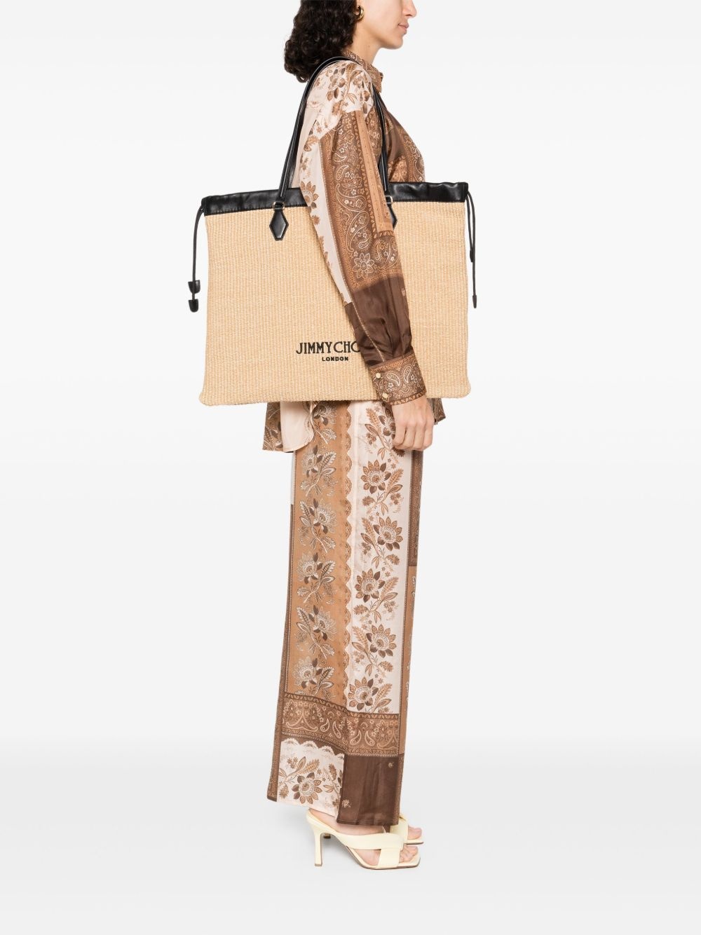 large drawstring tote bag - 2