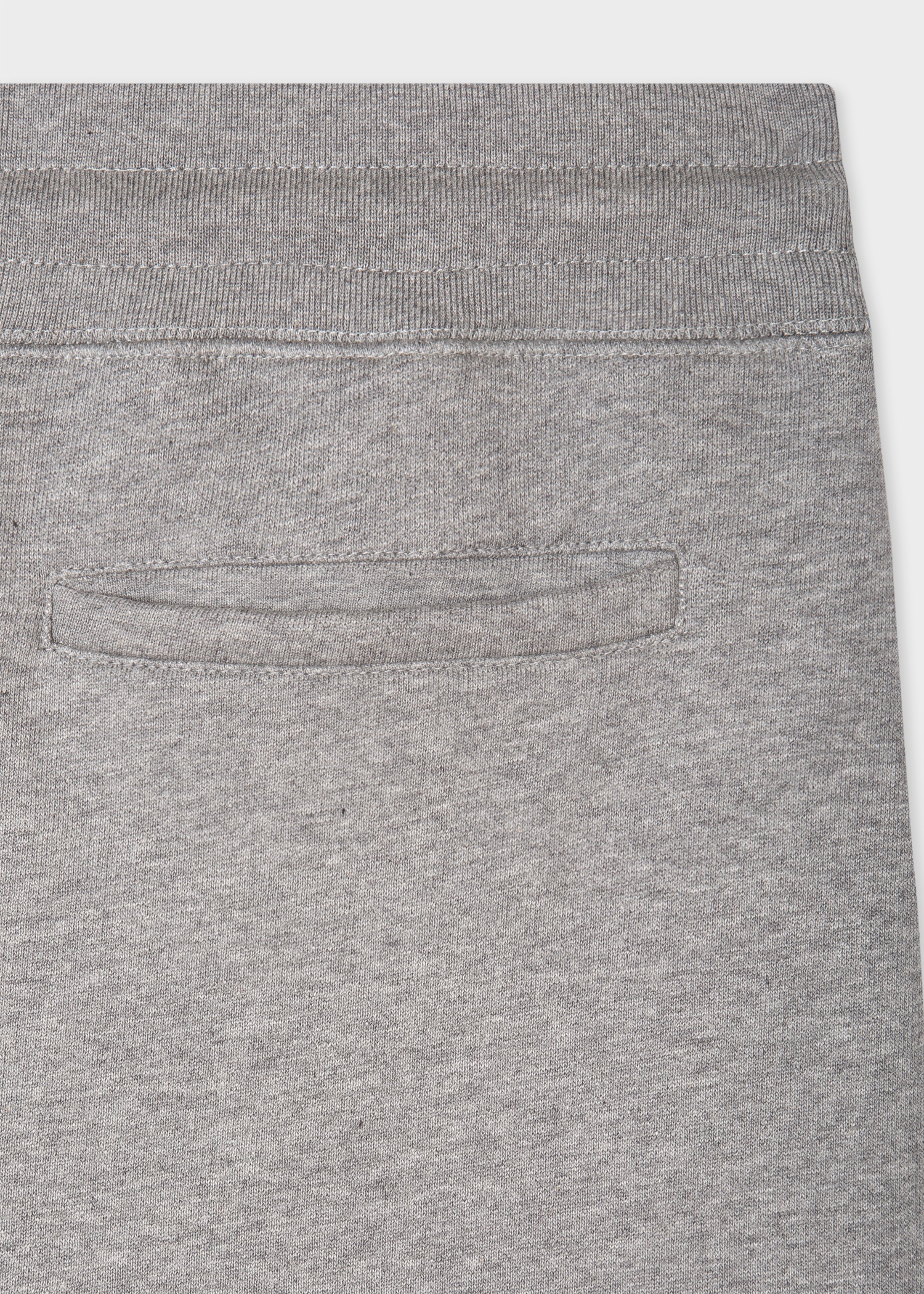 Grey Marl Cotton Zebra Logo Shorts - 3