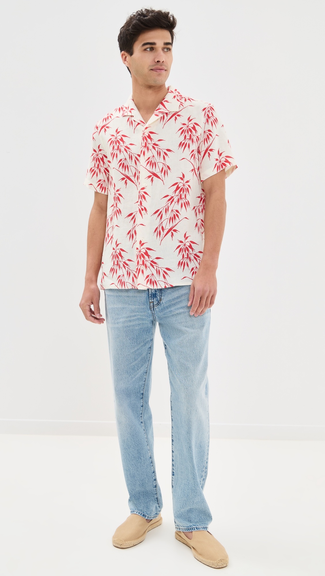 Hibbert Red Bamboo Shirt - 4