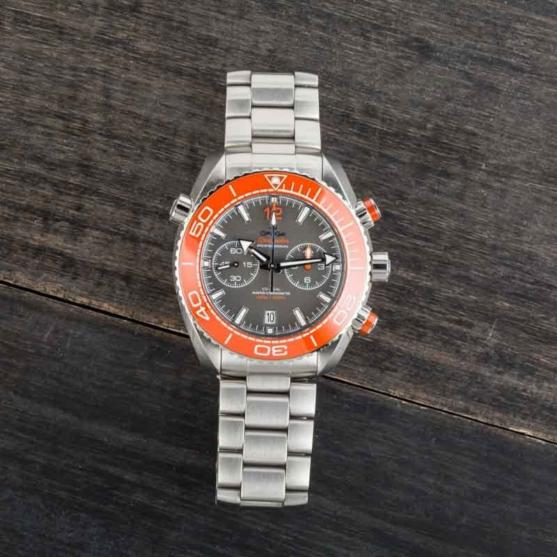 Omega Seamaster Planet Ocean Orange Timing Bezel - 6