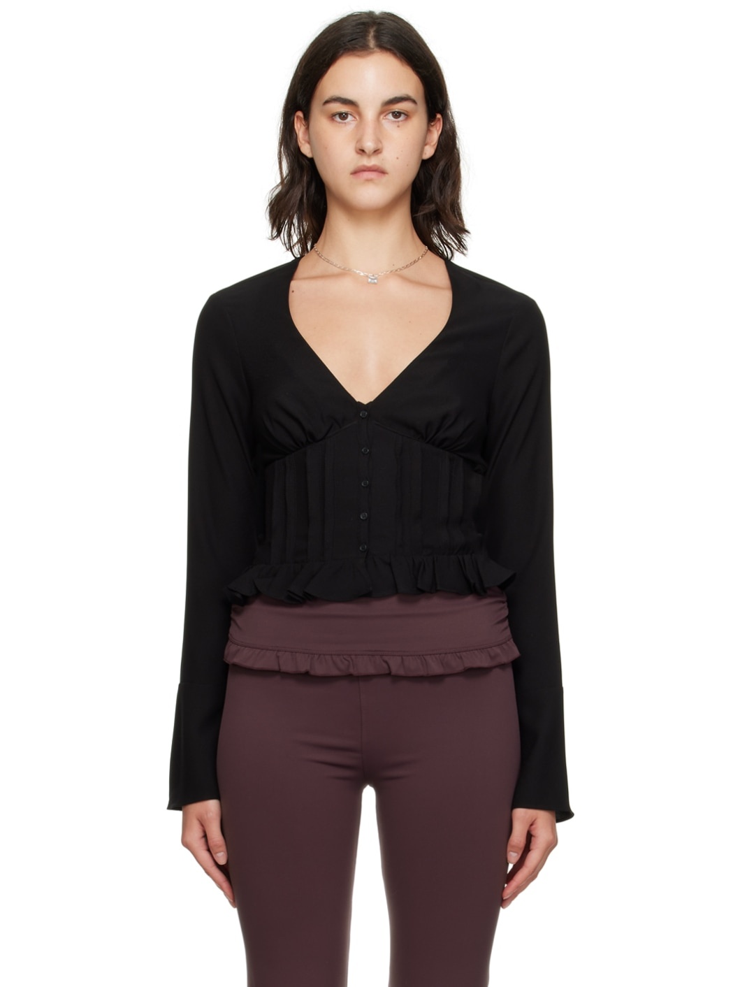 Black Cheri Blouse - 1