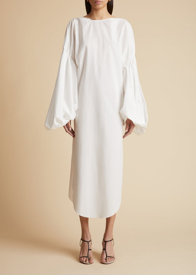 KHAITE The Zelma Dress in White outlook