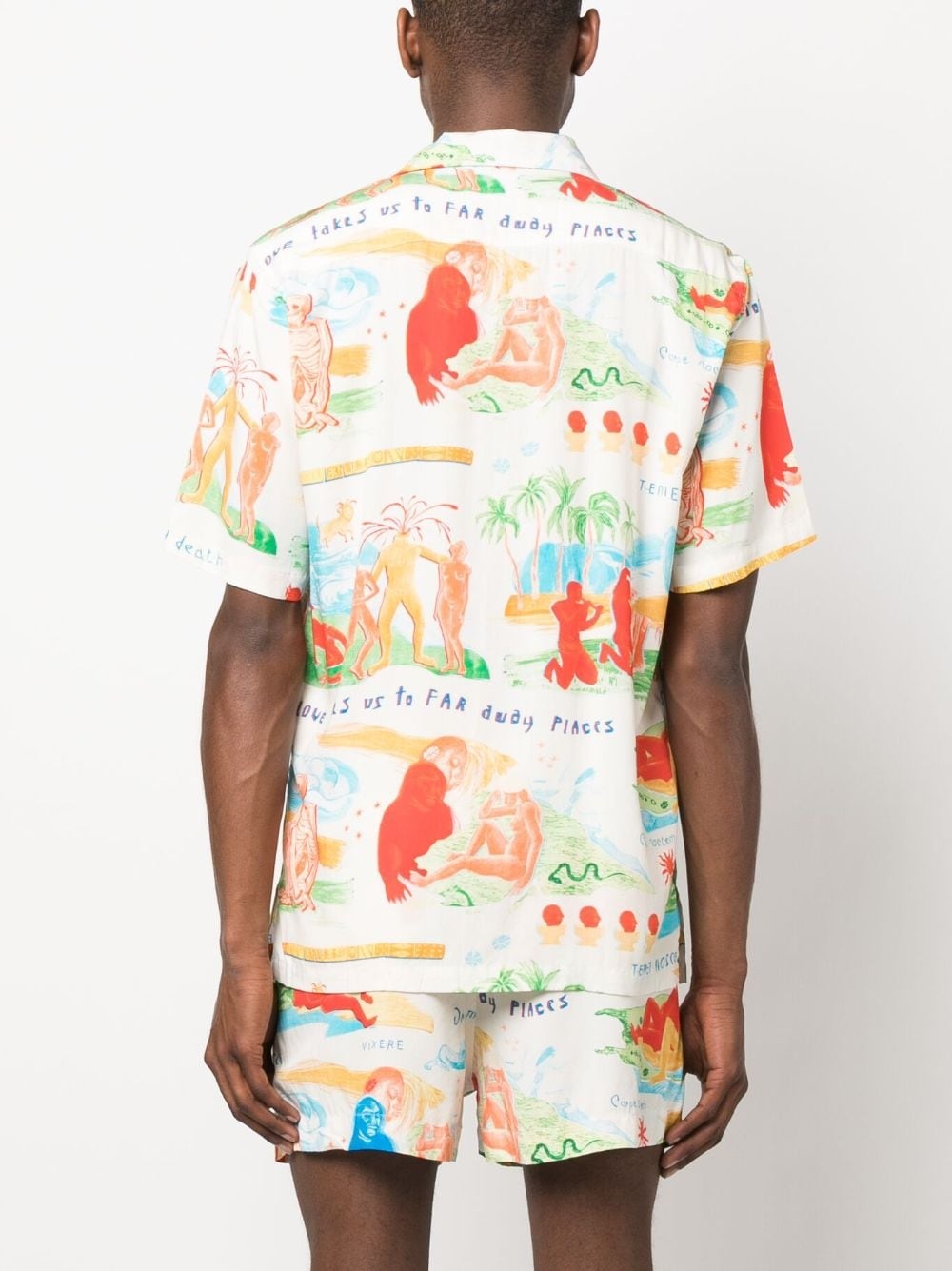 Far Away Places printed short-sleeve shirt - 4