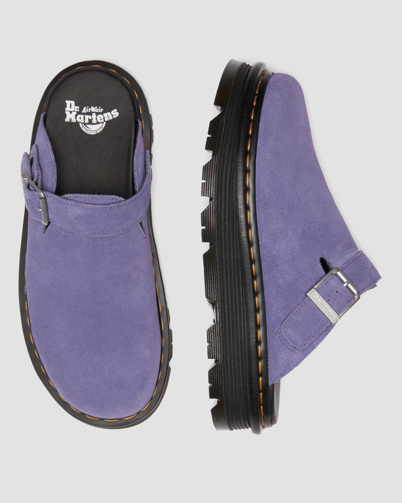 Zebzag Suede Slingback Platform Mules 10