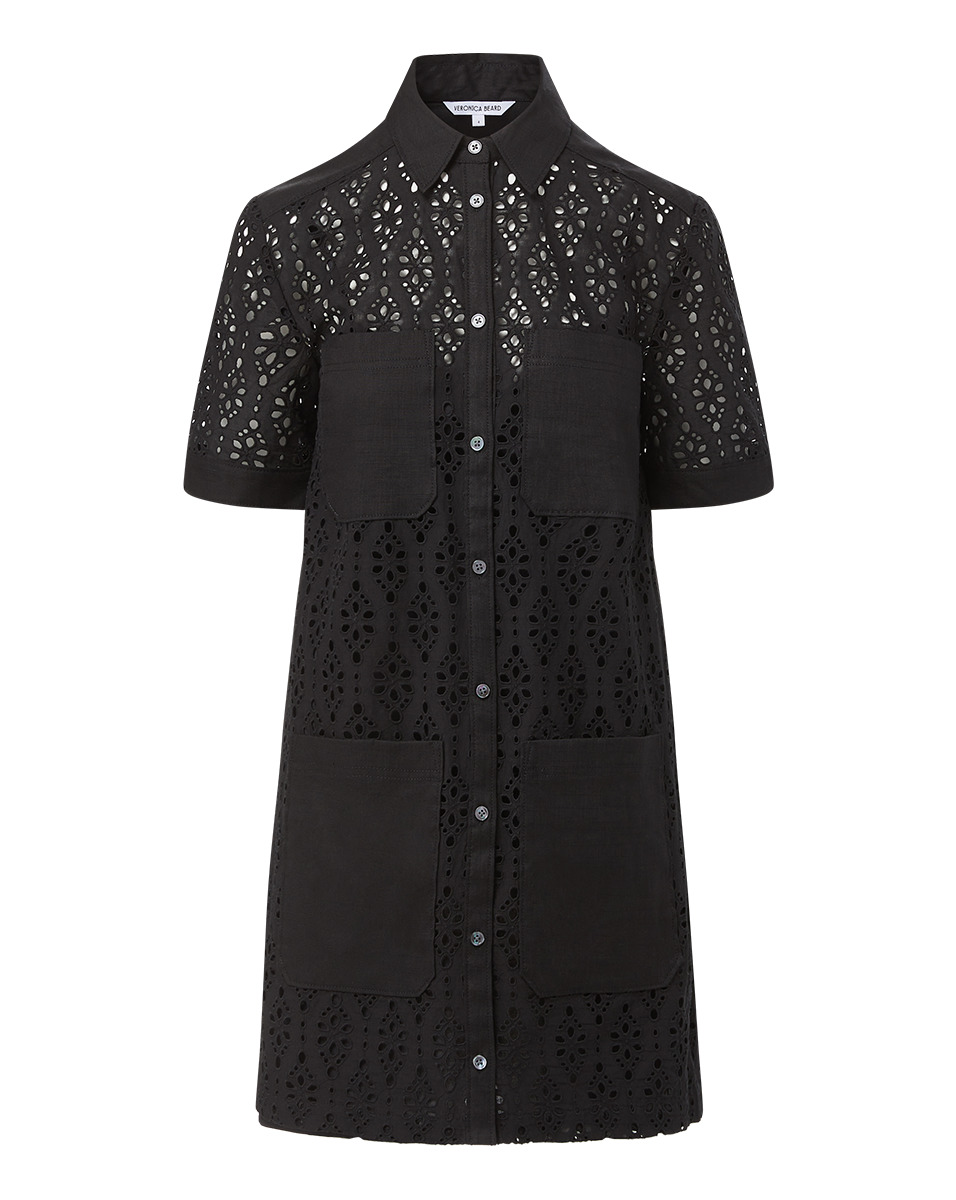 RAFAELA COTTON EYELET SHIRTDRESS - 1