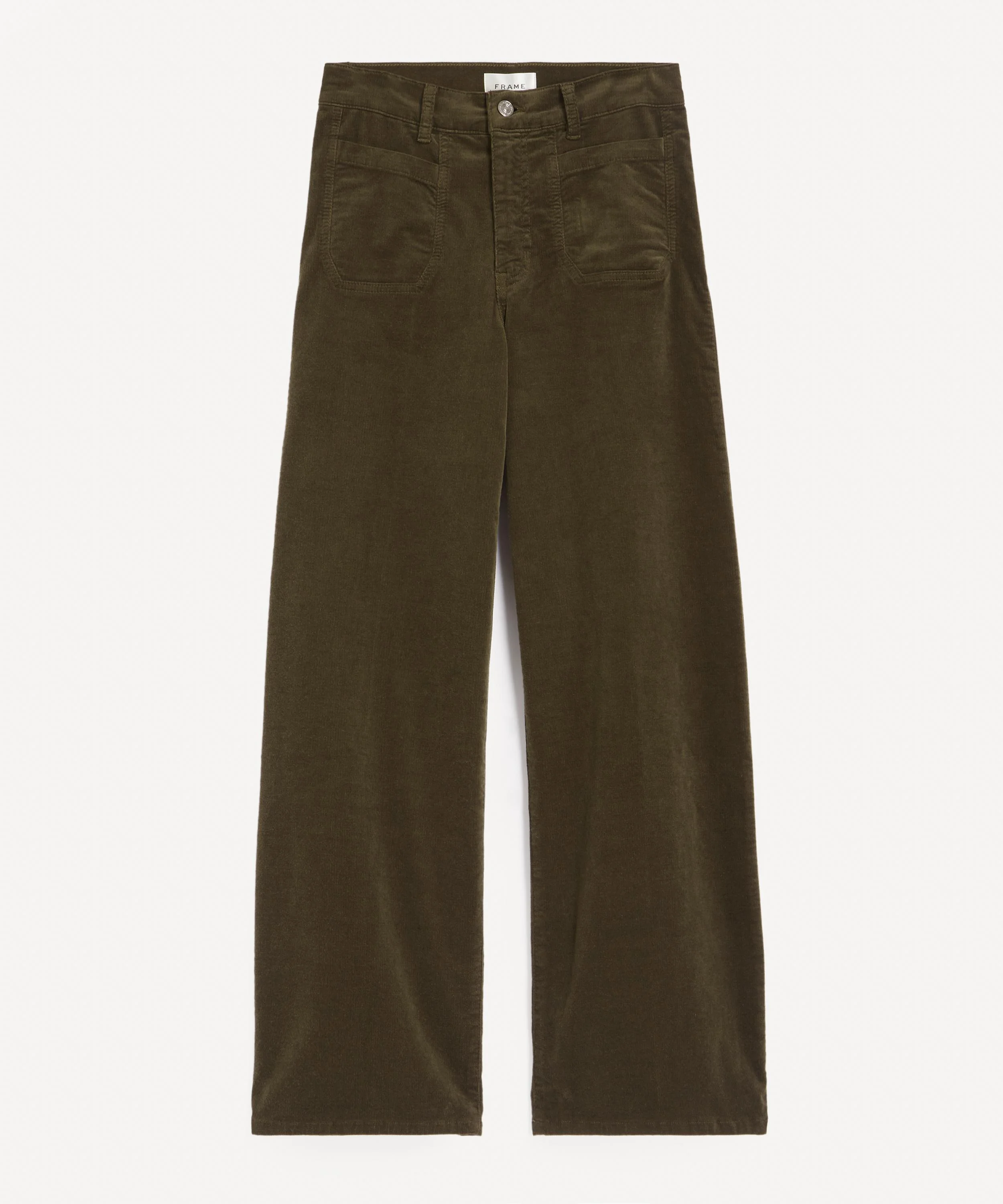 Le Slim Palazzo Modernist Pocket Corduroy Jeans - 1