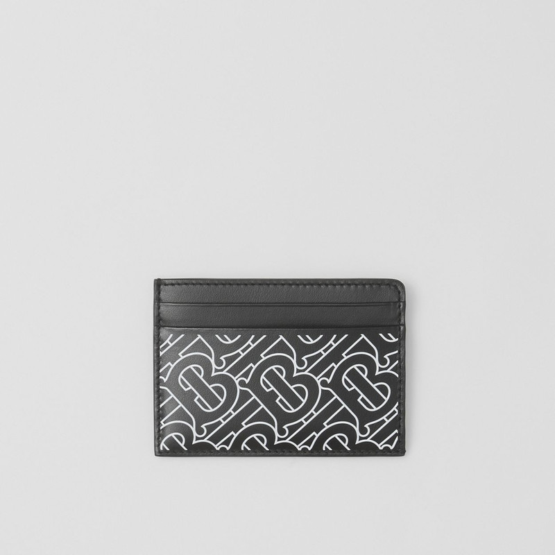 Monogram Print Leather Card Case 1